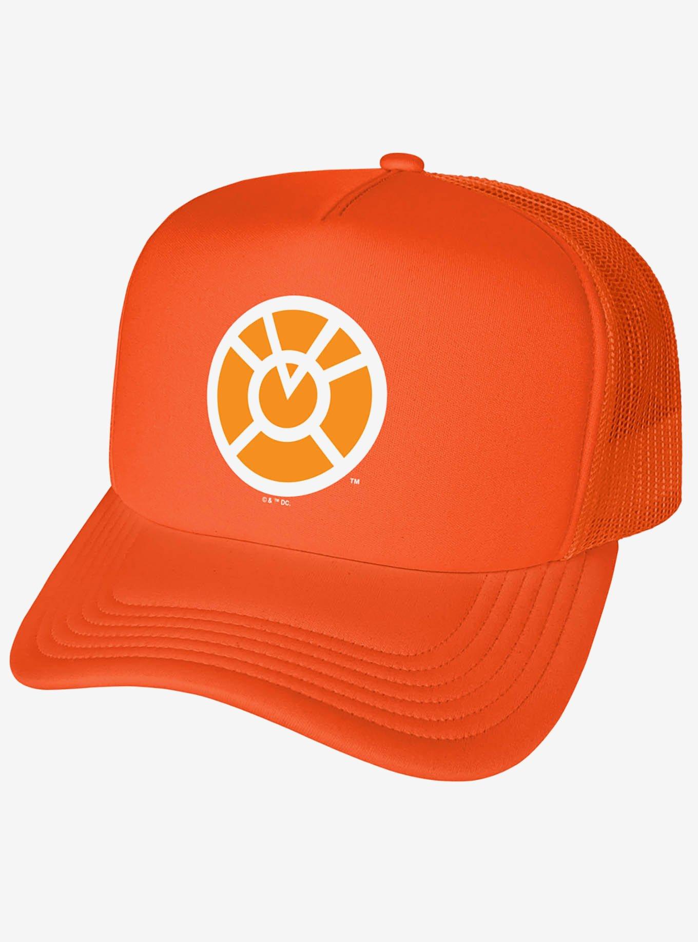 Green Lantern Blackest Night Orange Lantern Logo Foam Trucker Hat, , hi-res