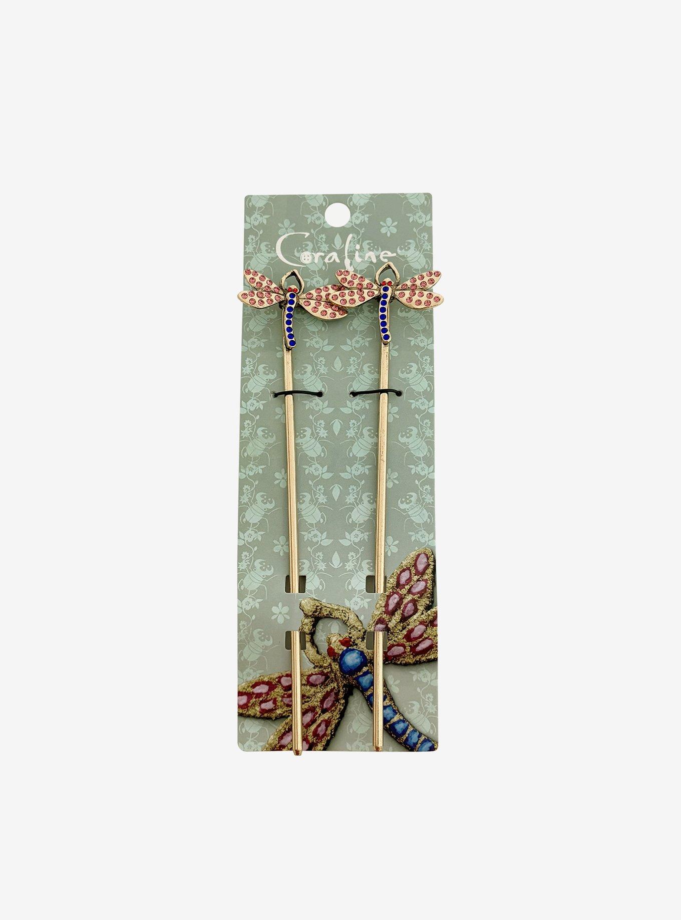 Coraline Dragonfly Hair Stick Set, , hi-res