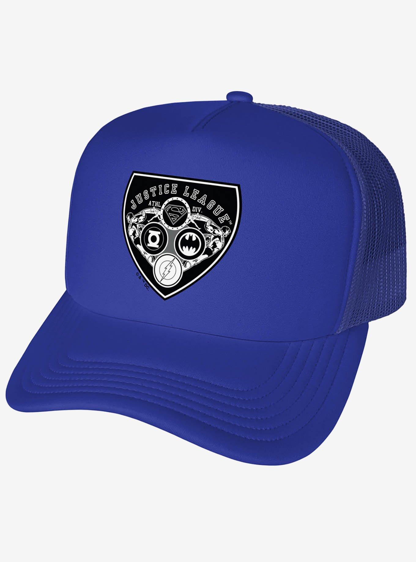 Justice League Athletic Shield Logo Foam Trucker Hat, , hi-res