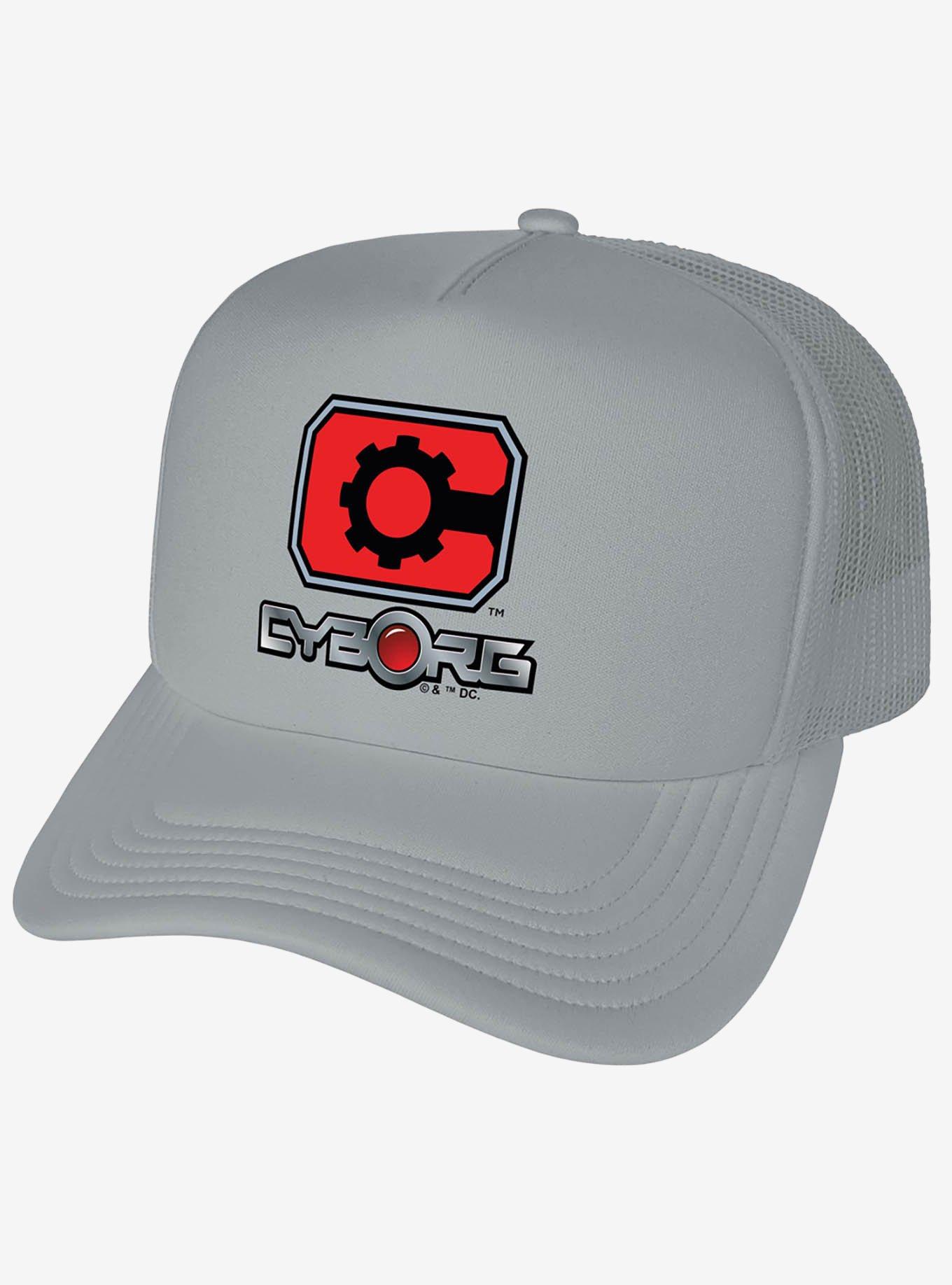 Justice League Cyborg Logo Foam Trucker Hat, , hi-res