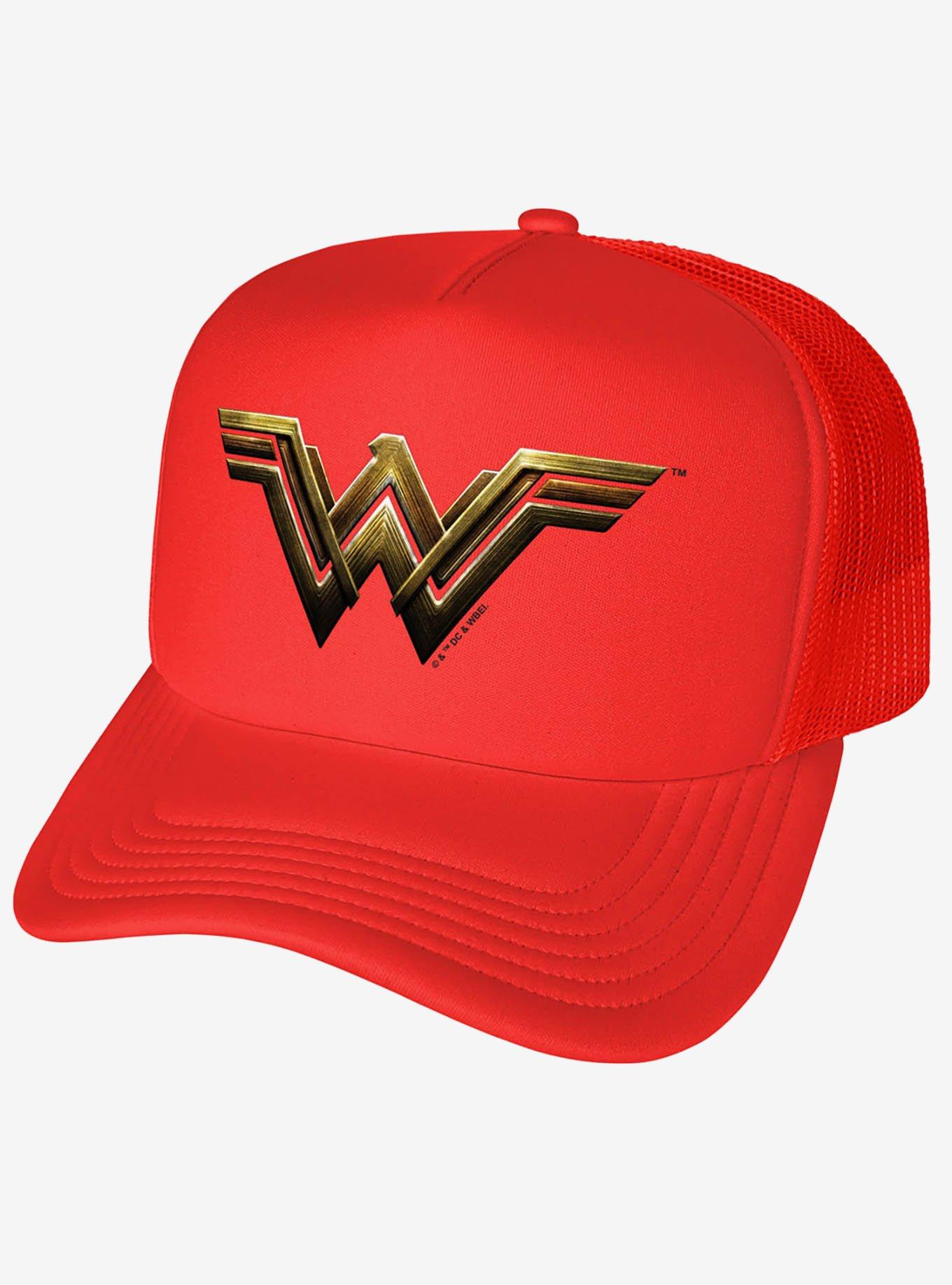 Justice League Wonder Woman Logo Foam Trucker Hat, , hi-res