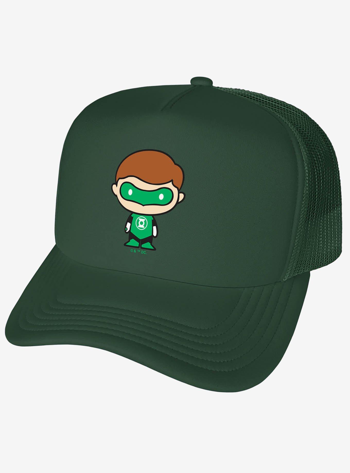 Green Lantern Cute Chibi Character Foam Trucker Hat, , hi-res
