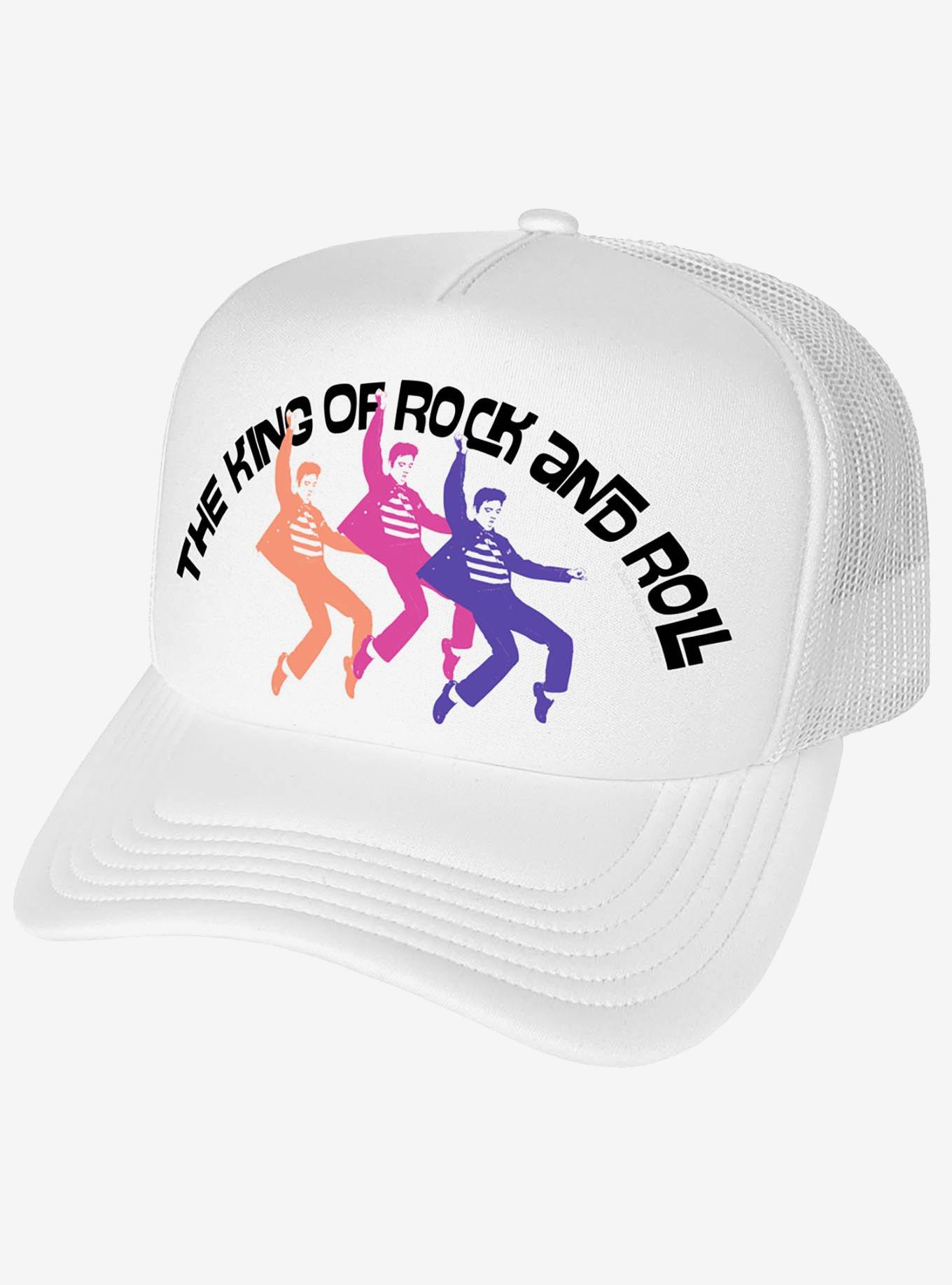 Elvis Presley The King Of Rock And Roll Dance Foam Trucker Hat, , hi-res
