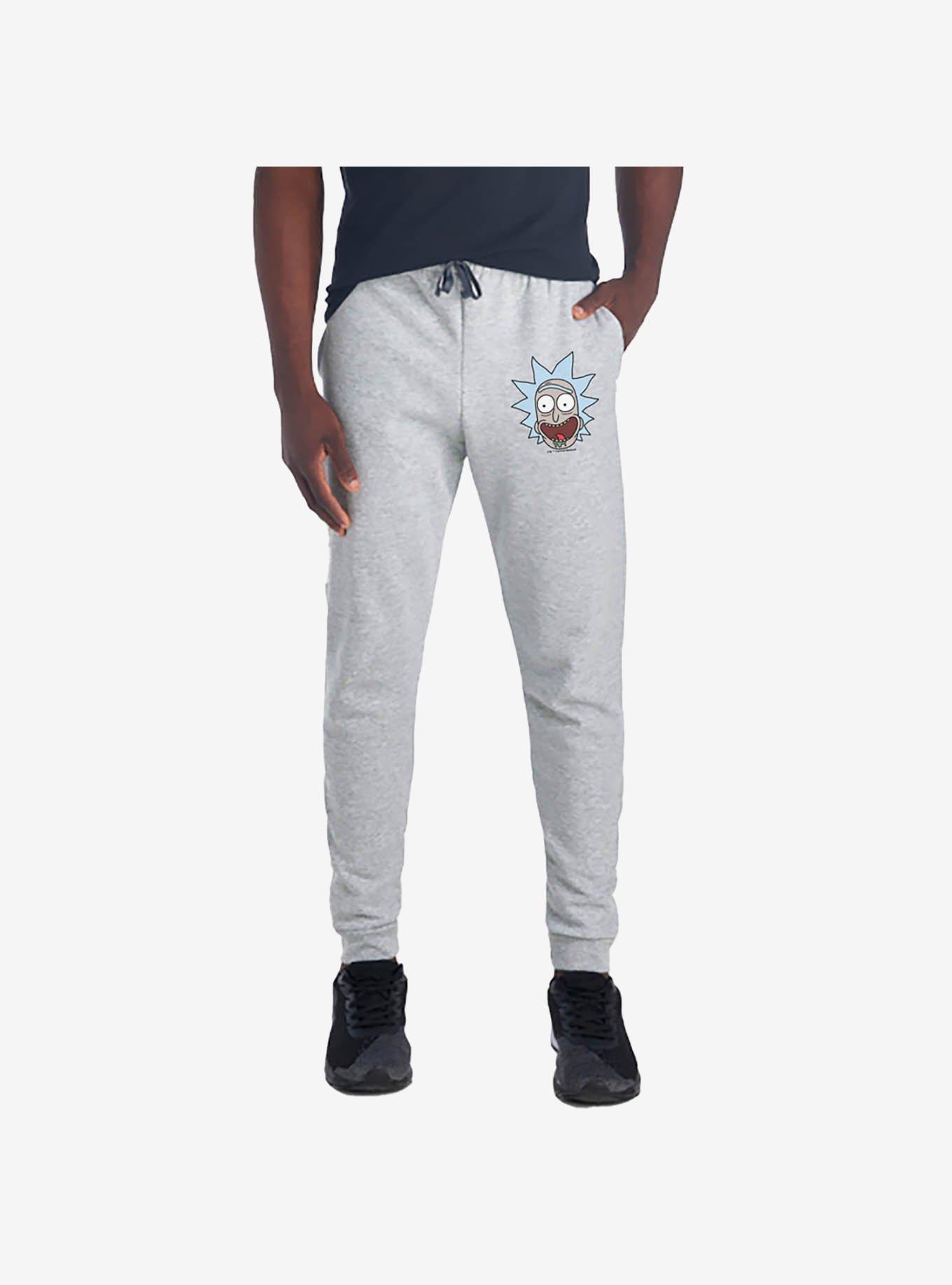 Rick and Morty Rick Headshot Jogger Sweatpants, ATHLETIC HEATHER, hi-res
