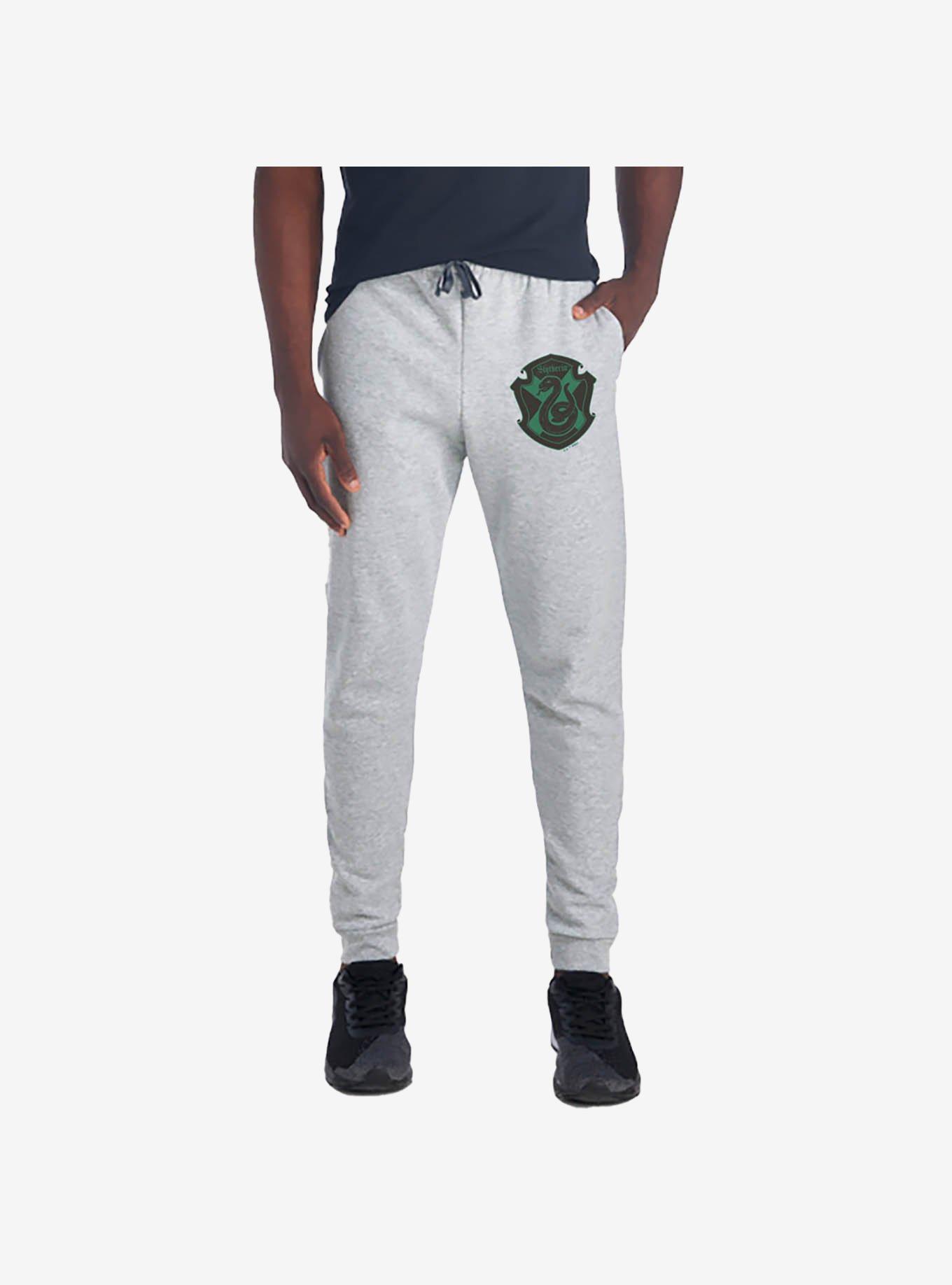 Harry Potter Slytherin Plaid Crest Jogger Sweatpants, , hi-res