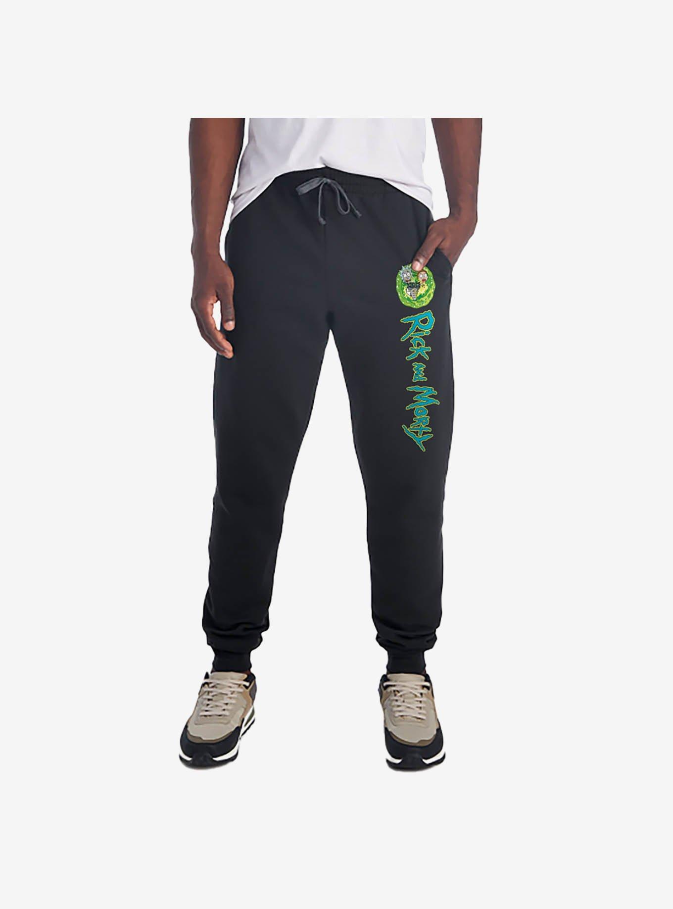 Rick and Morty Portal and Logo Jogger Sweatpants, , hi-res