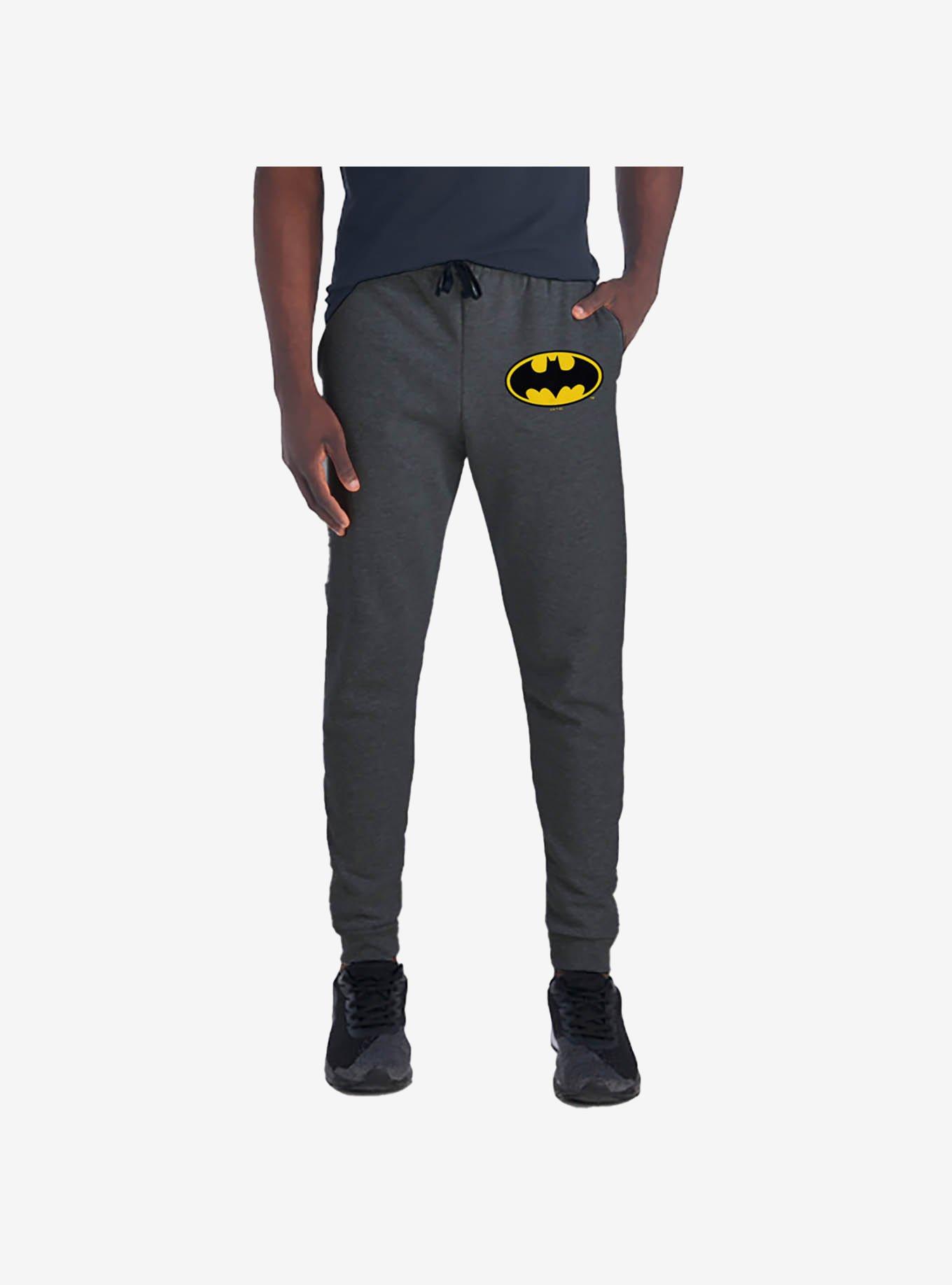 DC Comics Batman Classic Bat Shield Logo Jogger Sweatpants, CHARCOAL, hi-res