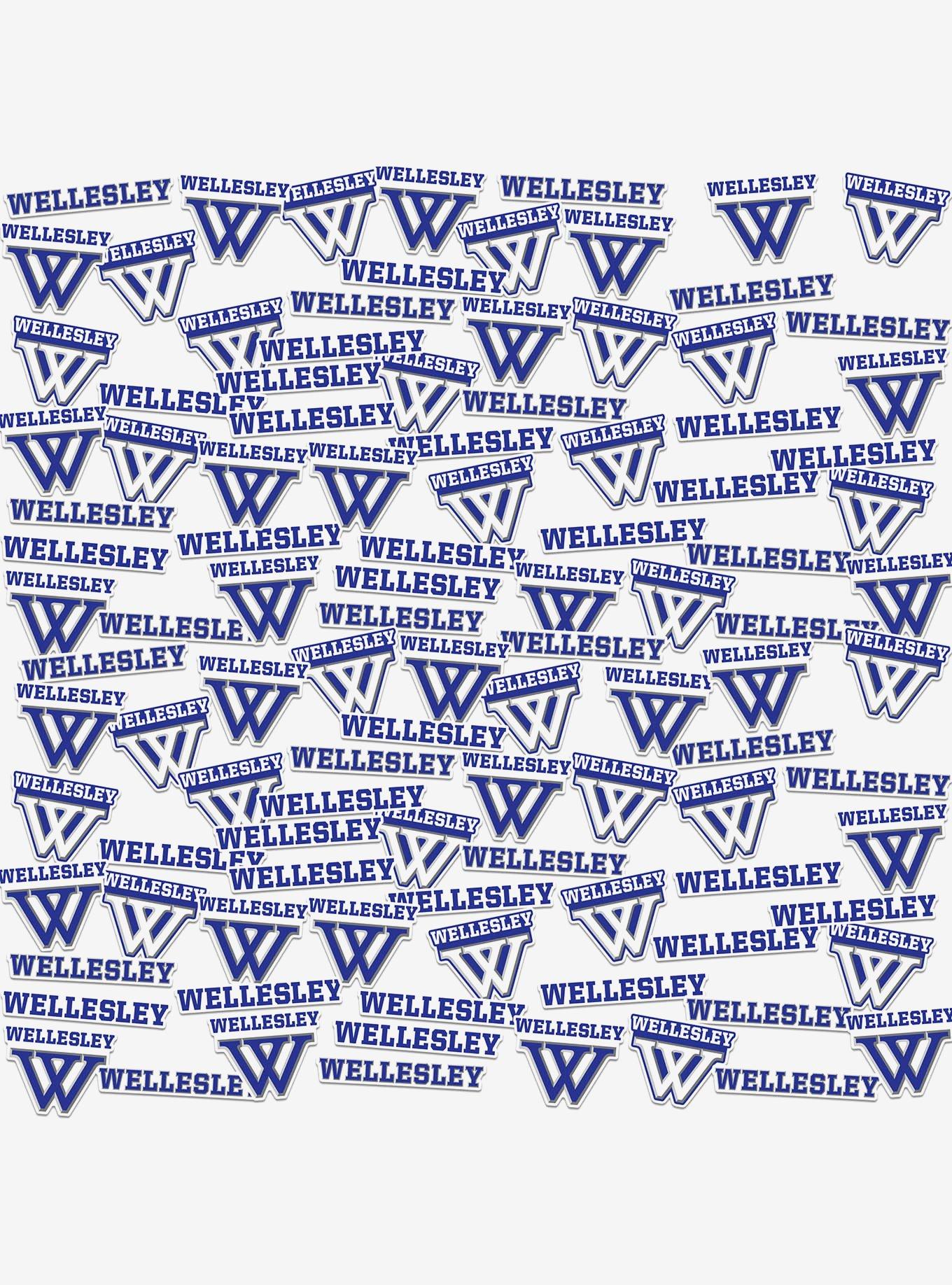 Wellesley College 100ct Sticker Pack, , hi-res