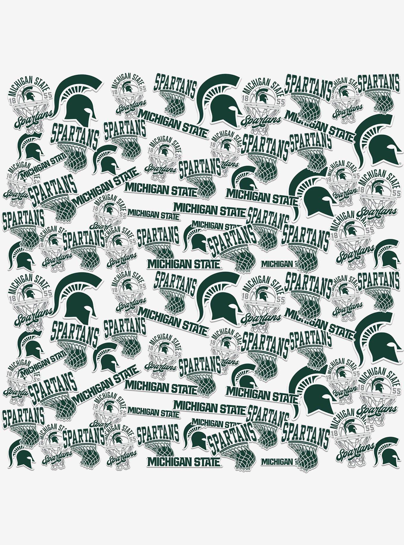 Michigan State University Spartans Basketball 100 Ct Sticker Pack, , hi-res