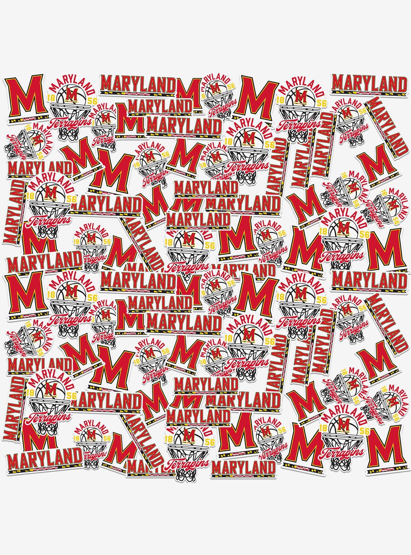 University Of Maryland Terrapins Basketball 100 Ct Sticker Pack, , hi-res