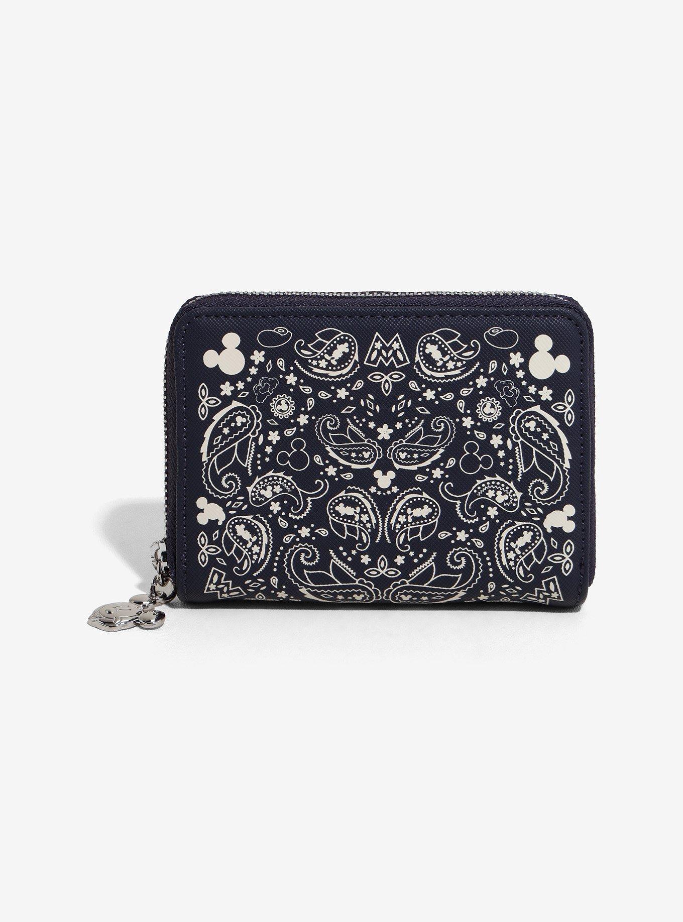 Loungefly Disney Mickey Mouse Patterned Zip Wallet — BoxLunch Exclusive, , hi-res