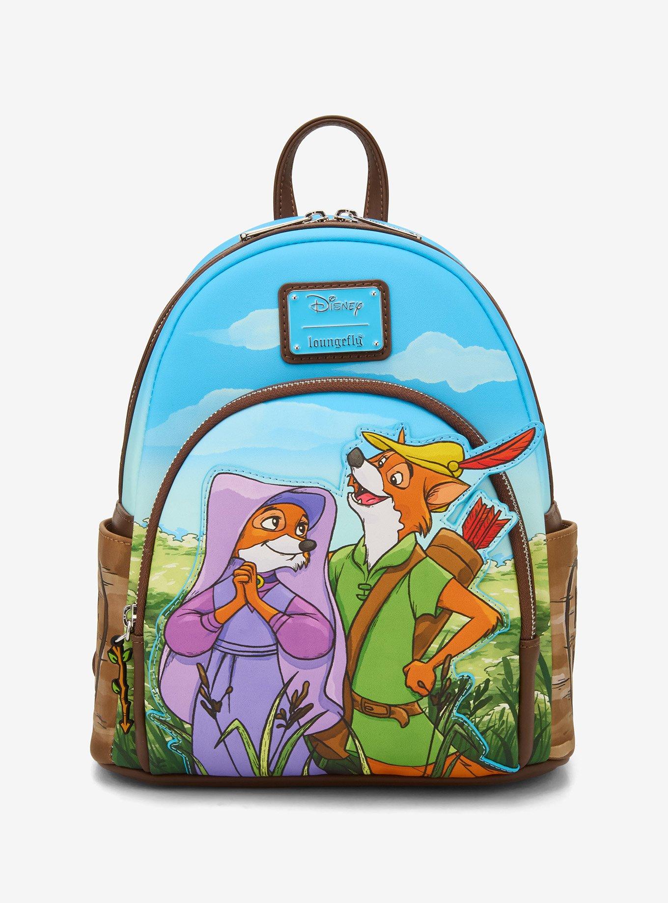 Loungefly Disney Robin Hood & Maid Marian Sky Mini Backpack 