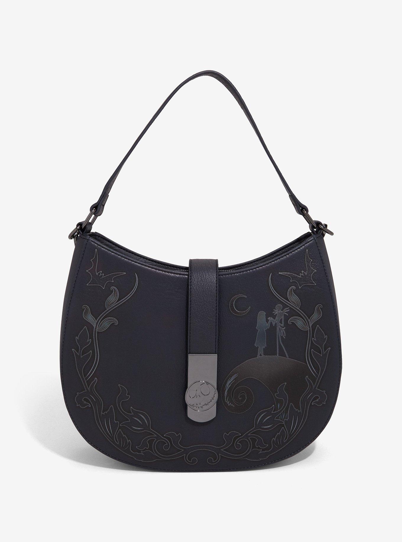 Loungefly Disney The Nightmare Before Christmas Jack & Sally Scene Tonal Handbag - BoxLunch Exclusive, , hi-res