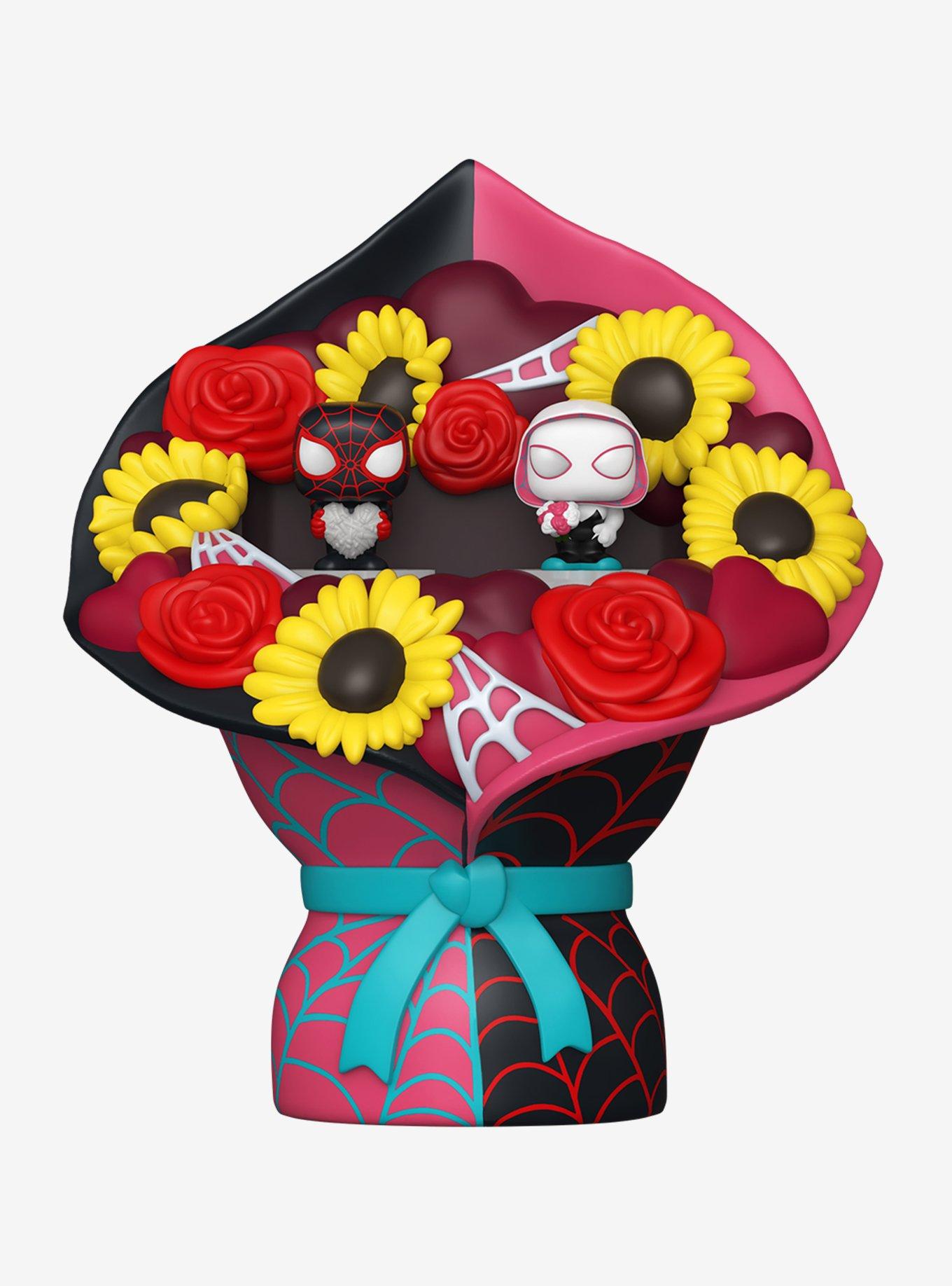 Funko Bitty Pop! Bouquet Marvel Spider-Man Miles Morales & Ghost Spider Vinyl Figure Set, , hi-res