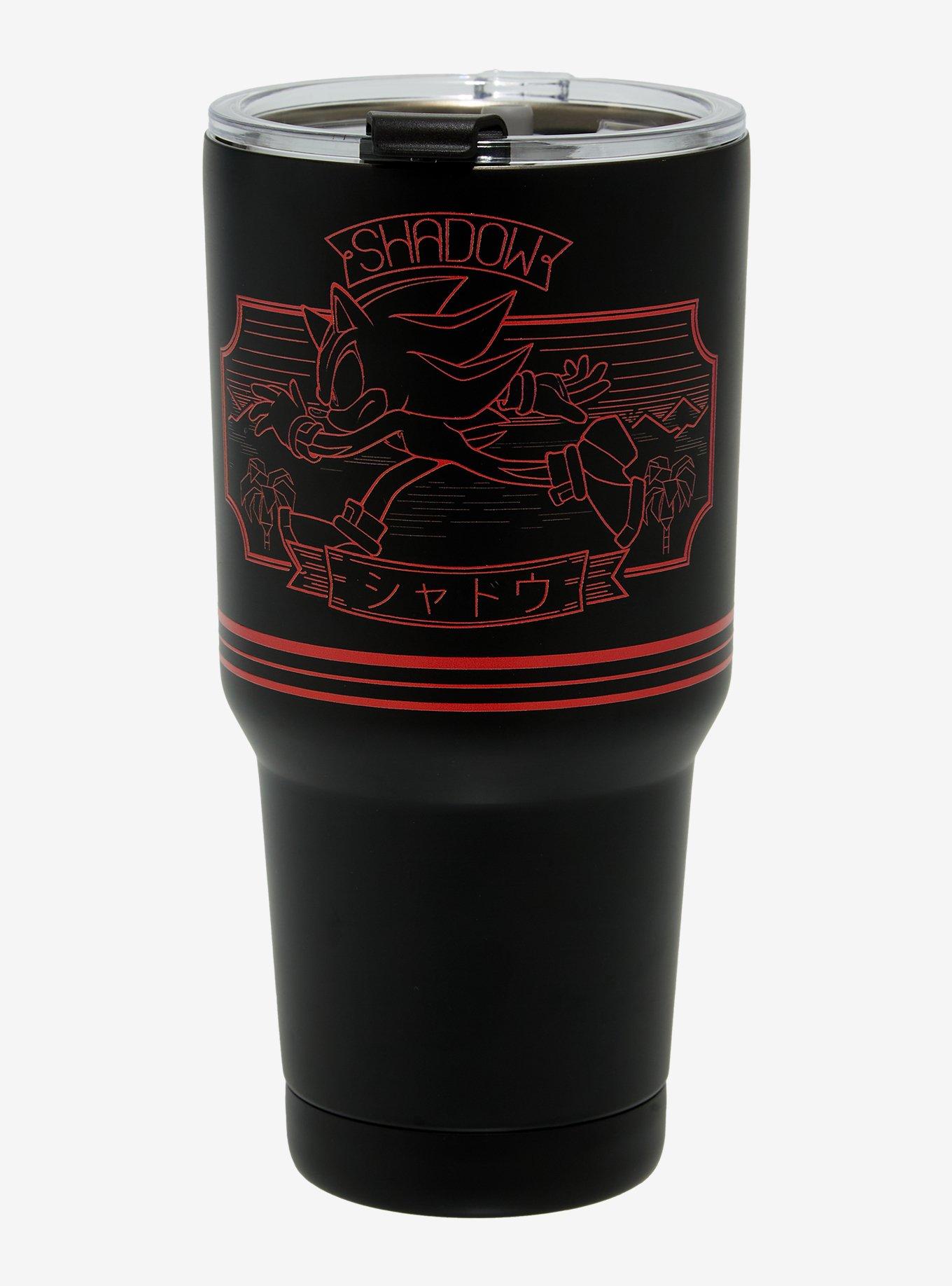 Sonic the Hedgehog Shadow Tonal Portrait Travel Mug - BoxLunch Exclusive, , hi-res