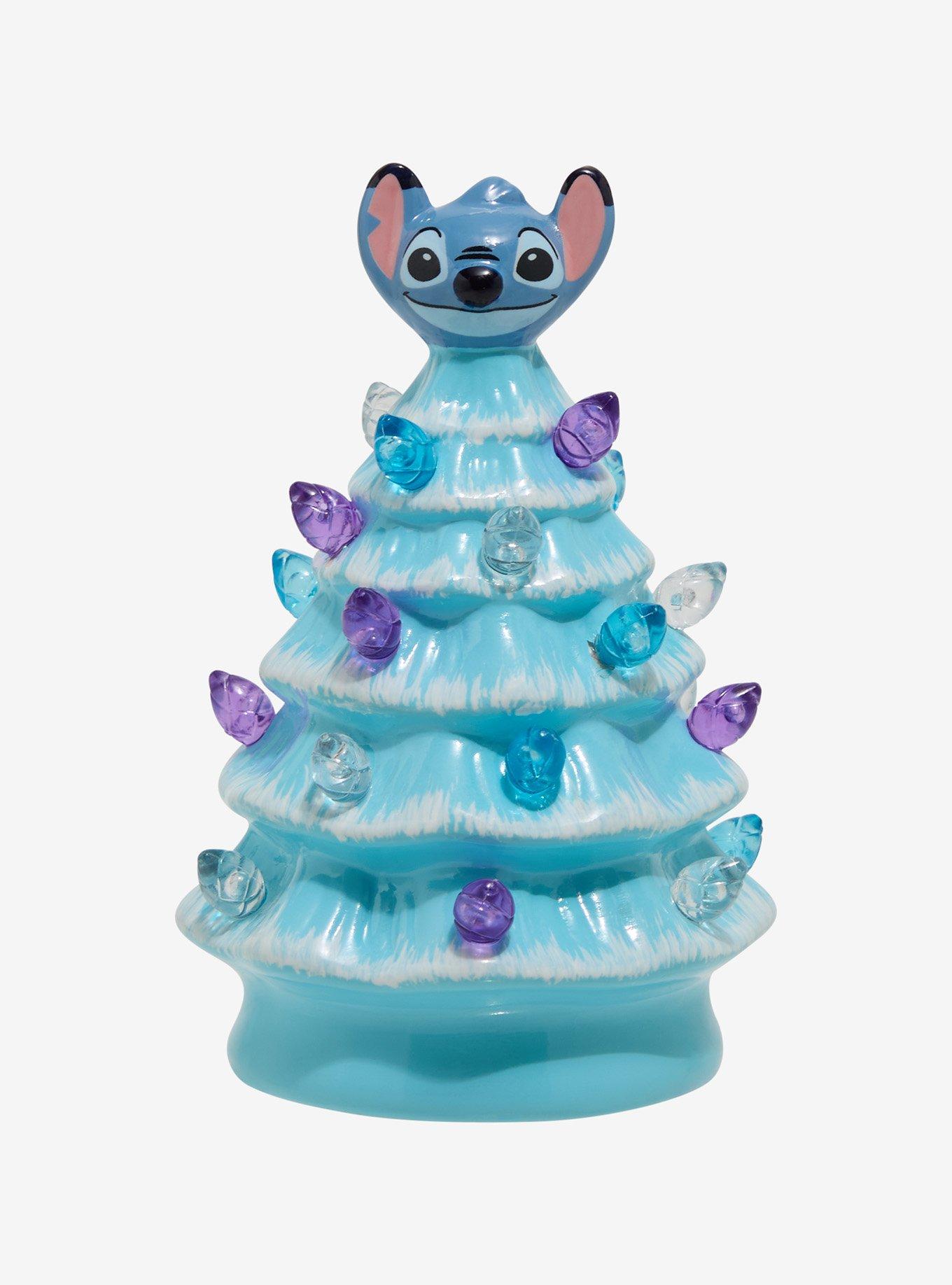 青と白のクリスマスツリー❣️Ｓtitch_luv❣️ Disney Lilo & Stitch Blue Stitch Light-Up Mini Christmas Tree