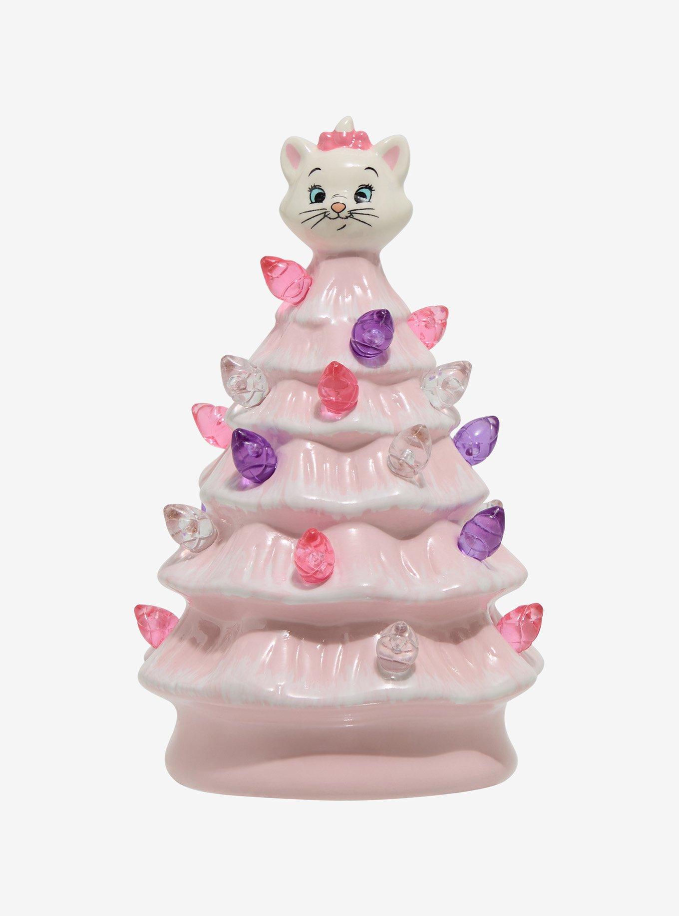 Disney Aristocats Marie Pink Mini Light-Up Christmas Tree Figure - BoxLunch Exclusive, , hi-res