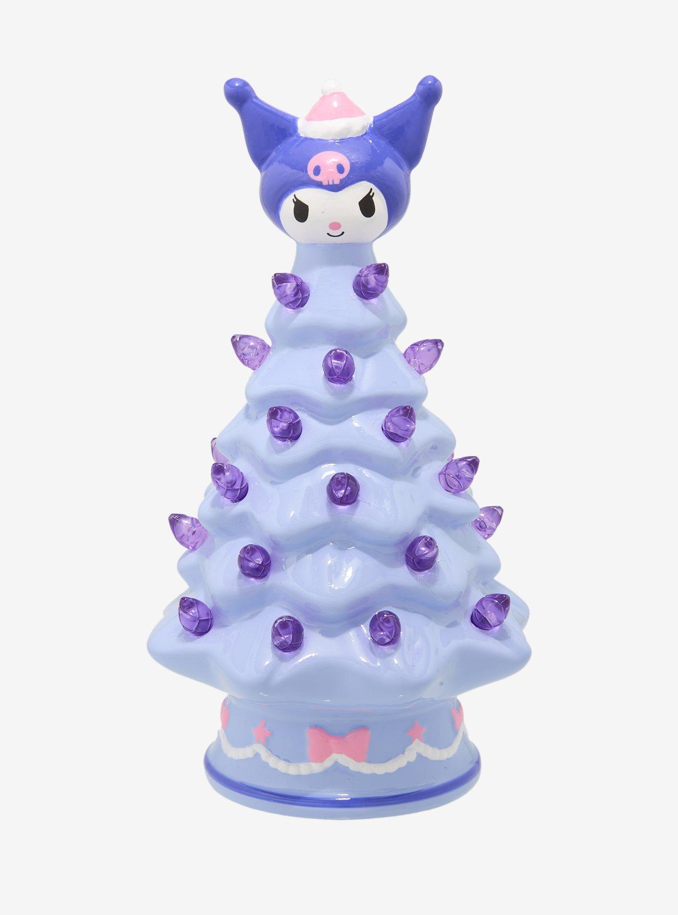 Sanrio Kuromi Purple Light-Up Mini Christmas Tree Figure - BoxLunch Exclusive, , hi-res