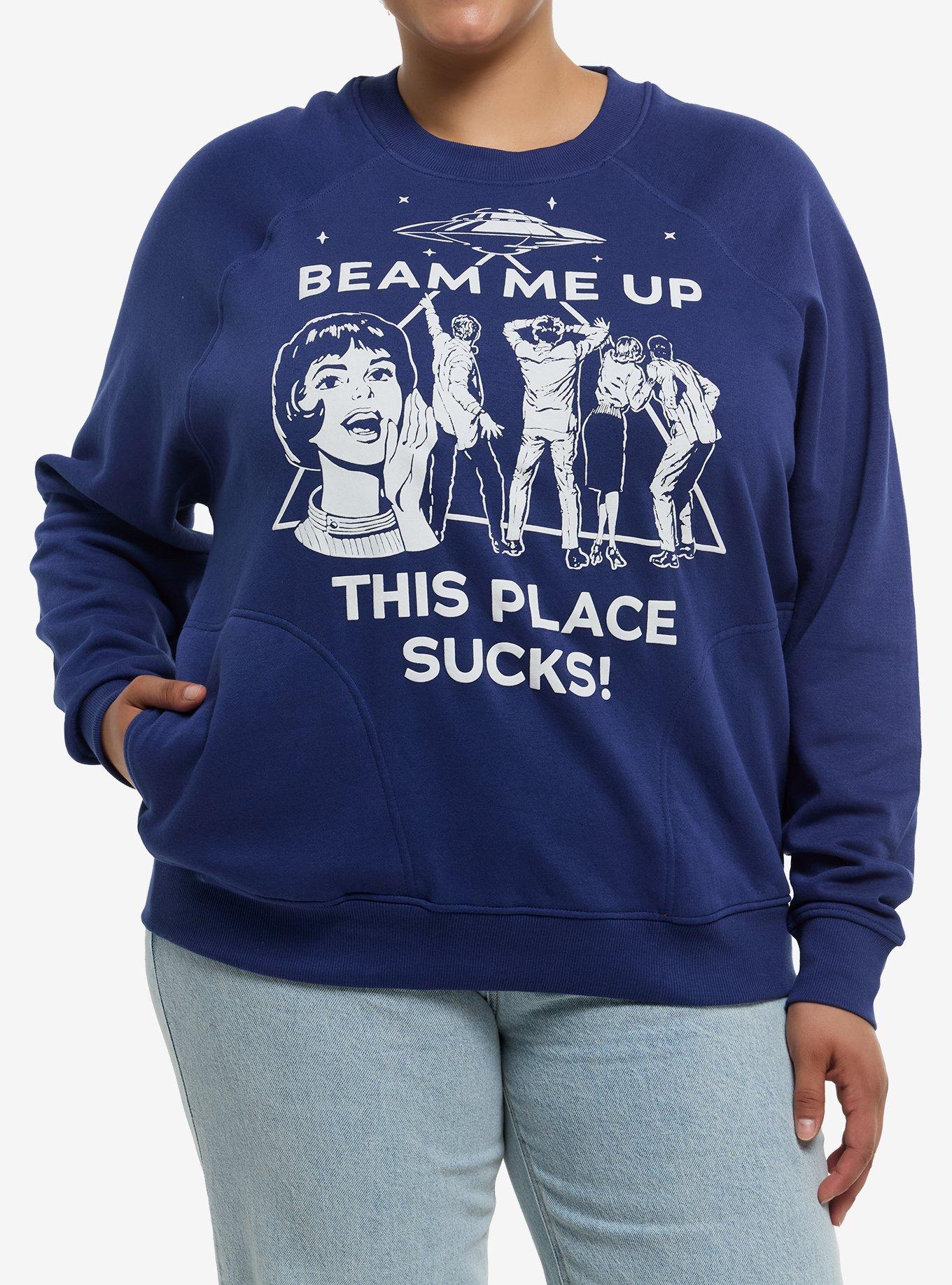 Stranger Things Beam Me Up Sweatshirt Plus Size, , hi-res