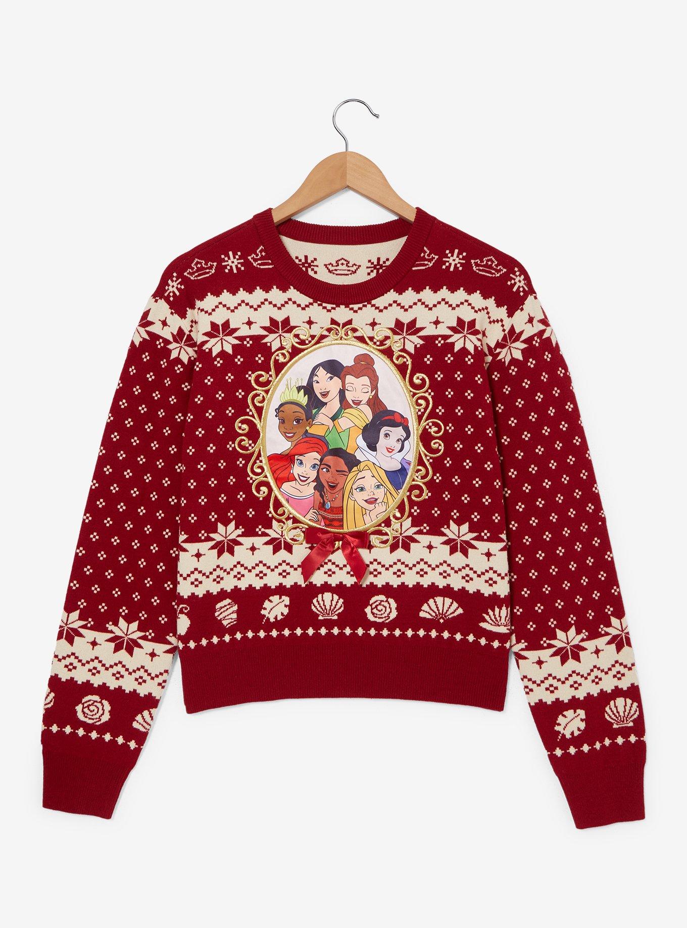 Disney Princess Portrait Holiday Sweater, , hi-res