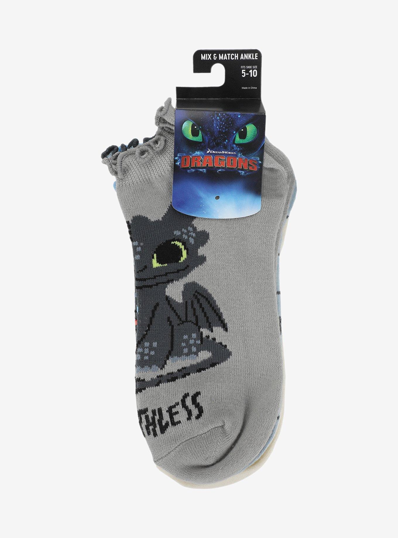 How To Train Your Dragon Toothless Ankle Socks, , hi-res