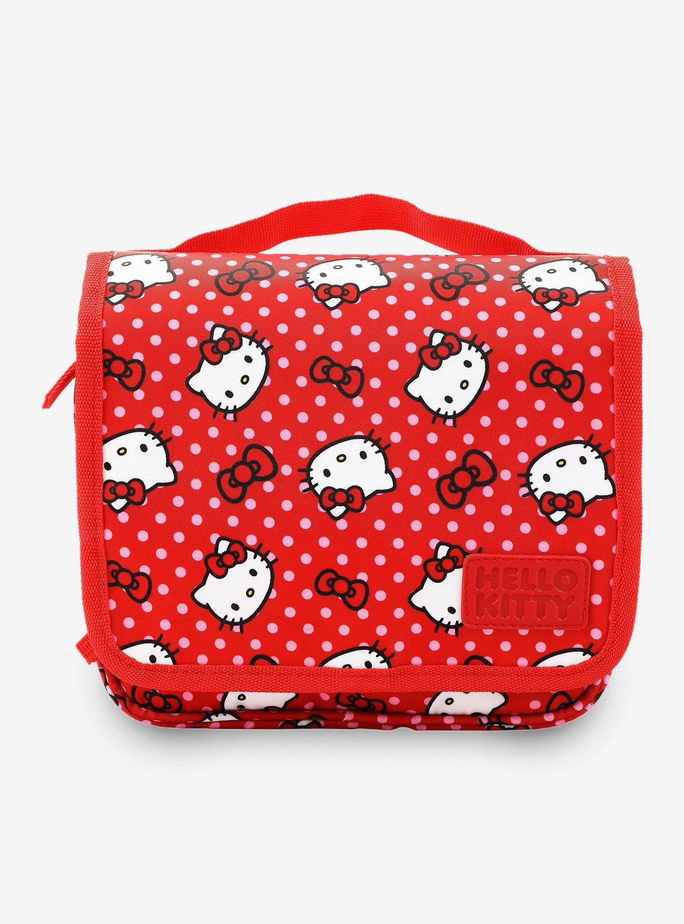 Hello Kitty Polka Dot Travel Toiletry Bag, , hi-res
