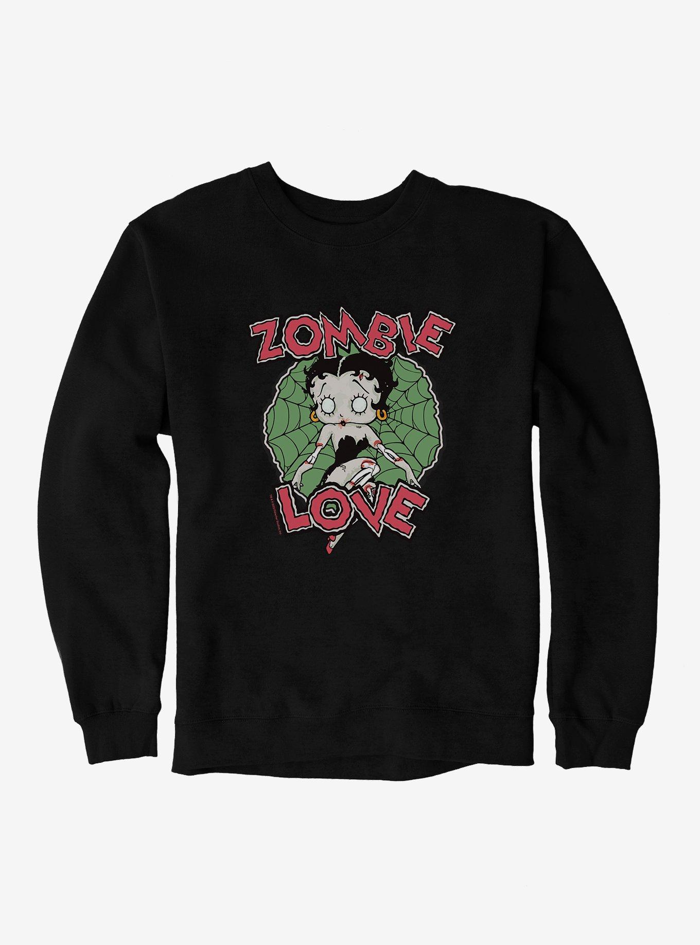 Betty Boop Zombie Love Sweatshirt, , hi-res