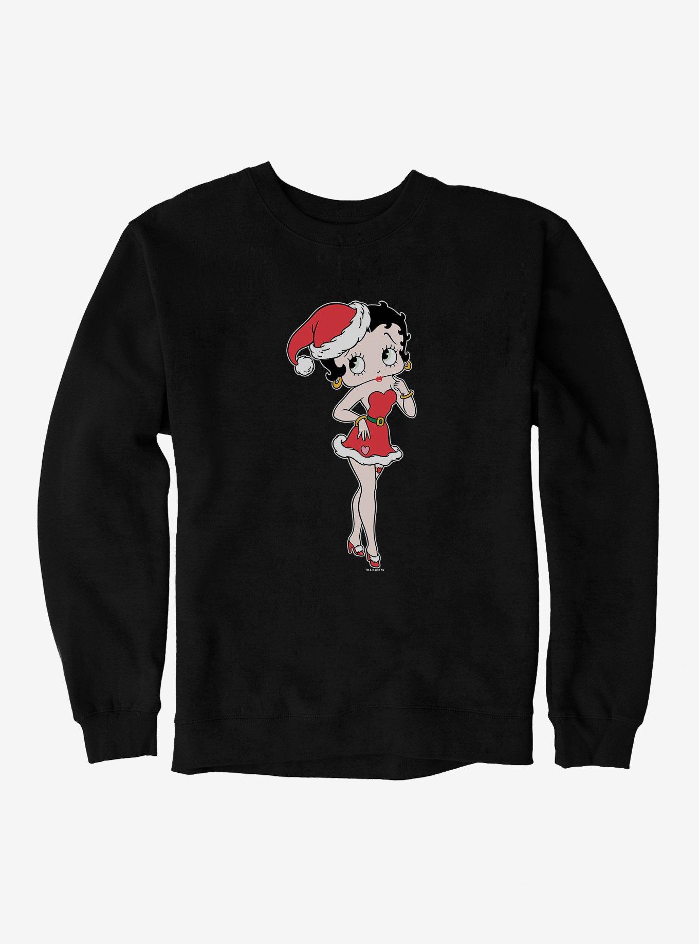 Betty Boop Santa Betty Sweatshirt, , hi-res