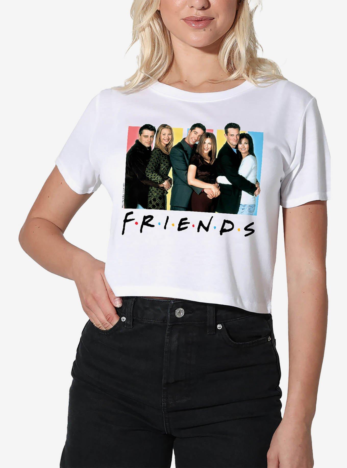 Friends Cast Logo Girls Crop Top T-Shirt, , hi-res