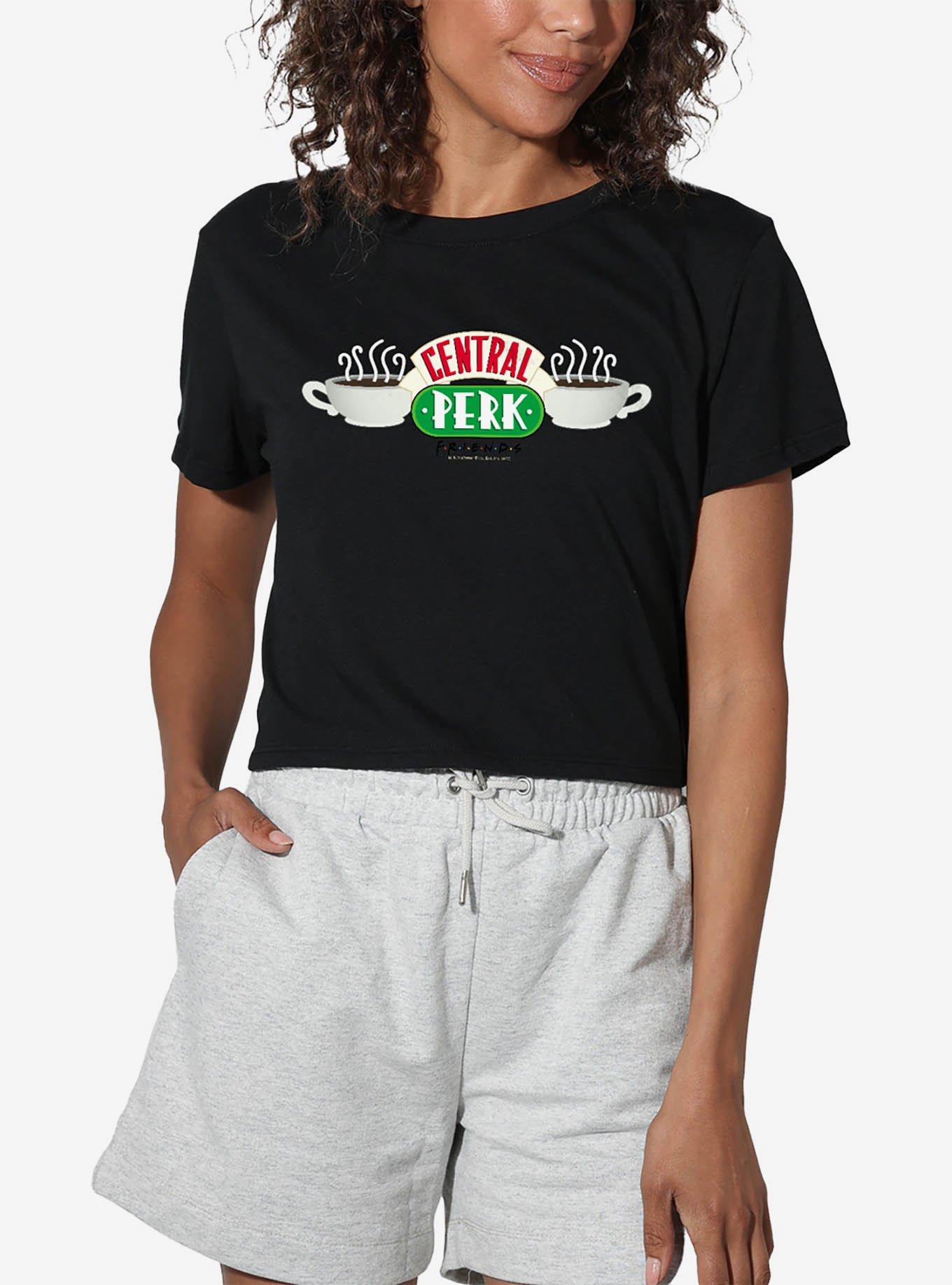 Friends "Central Perk" Logo Girls Crop Top T-Shirt, , hi-res