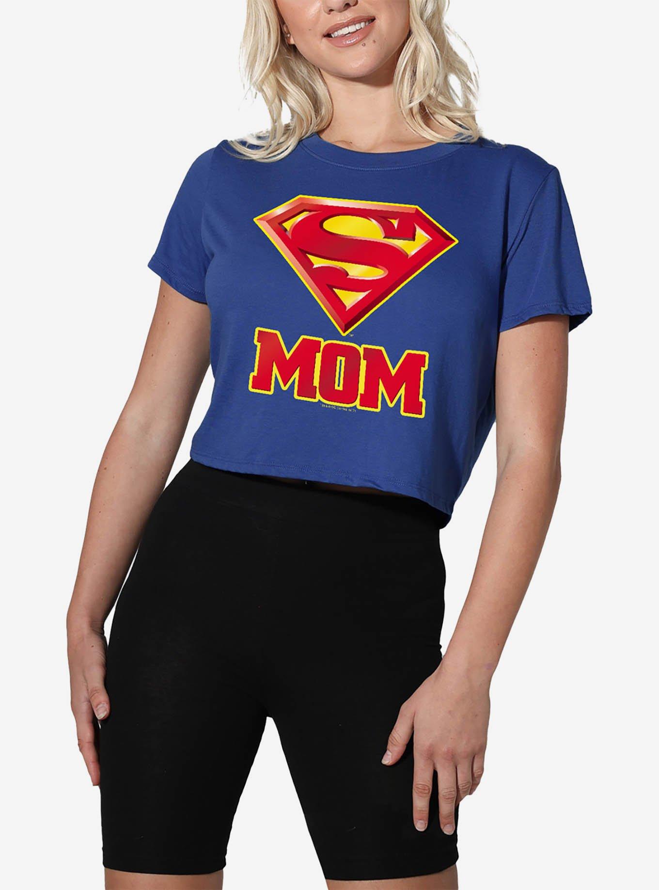 DC Comics Superman "Super Mom" Women's Crop Top T-Shirt, , hi-res