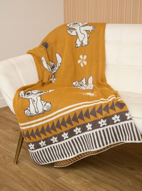 Disney Lilo & Stitch Tropical Icons Knit Throw — BoxLunch Exclusive ...