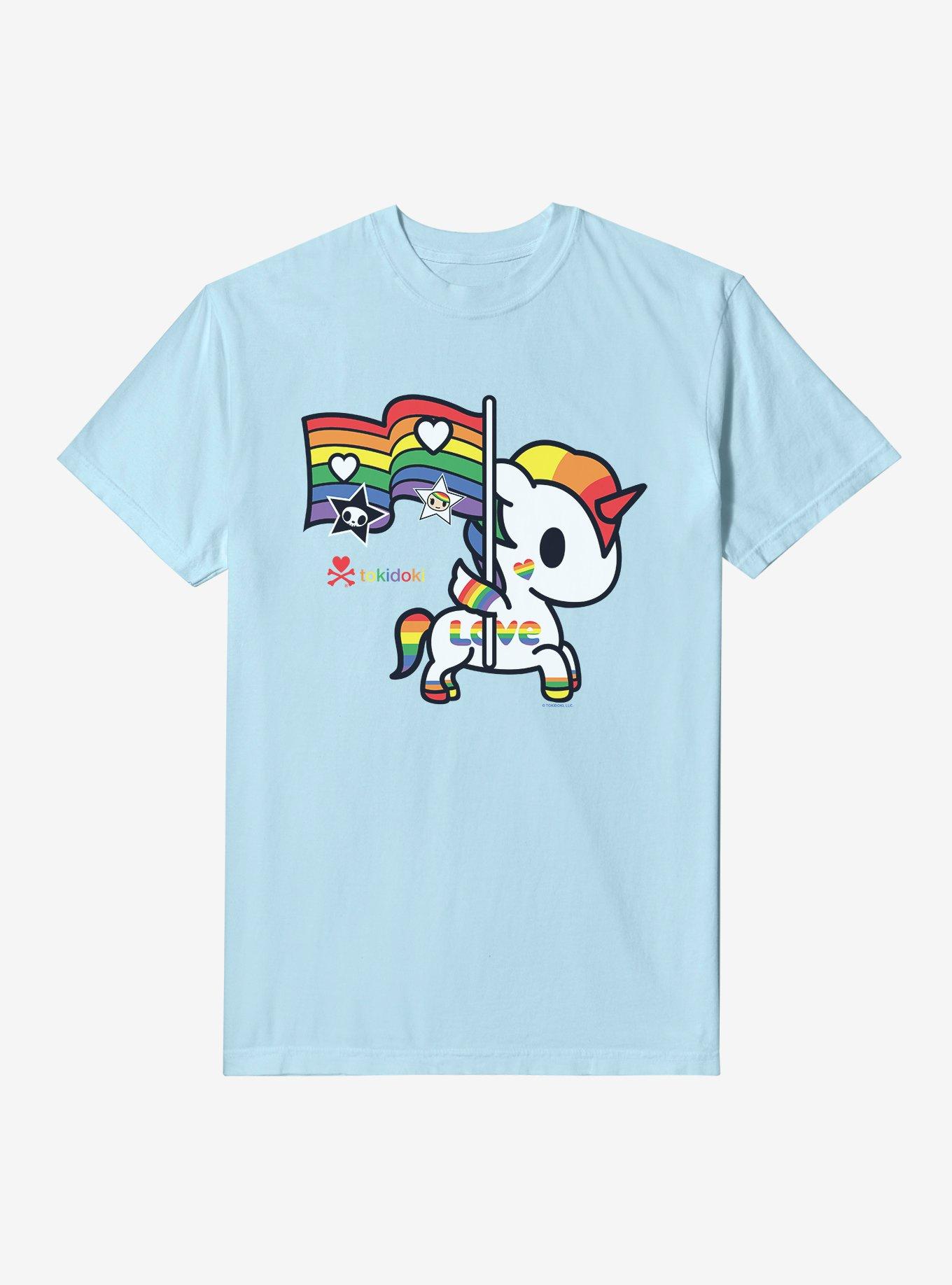 Tokidoki Unicorno Pride Flag Garment Dye T-Shirt, , hi-res