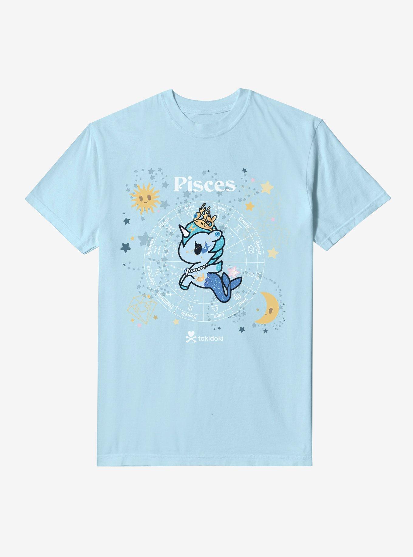 Tokidoki Unicorno Pisces Garment Dye T-Shirt, CHAMBRAY, hi-res