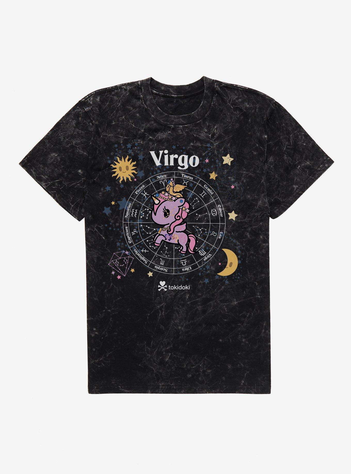 Tokidoki Unicorno Virgo Mineral Wash T-Shirt, BLACK MINERAL WASH, hi-res