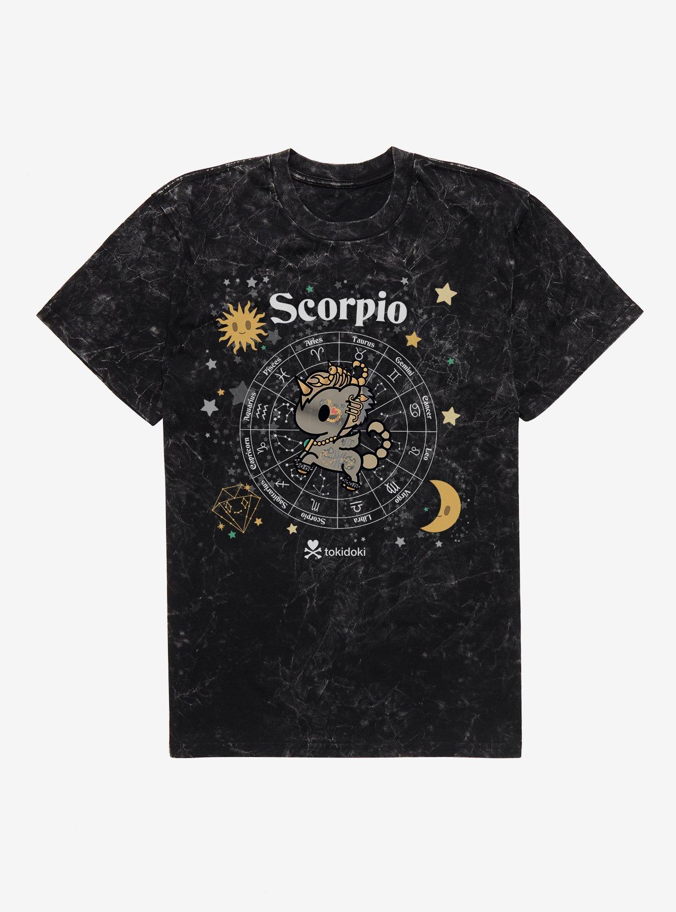 Tokidoki Unicorno Scorpio Mineral Wash T-Shirt, BLACK MINERAL WASH, hi-res