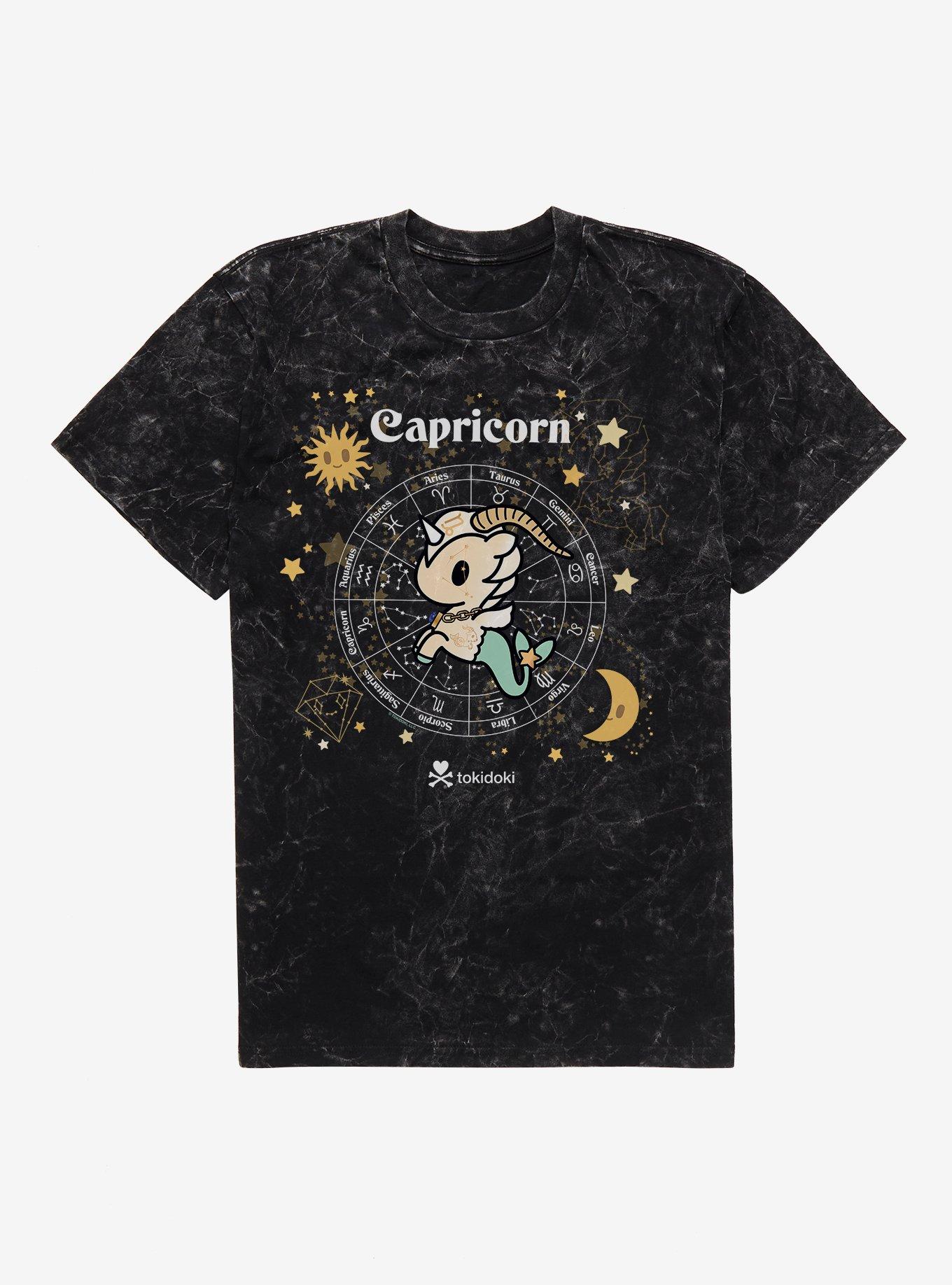 Tokidoki Unicorno Capricorn Mineral Wash T-Shirt, BLACK MINERAL WASH, hi-res