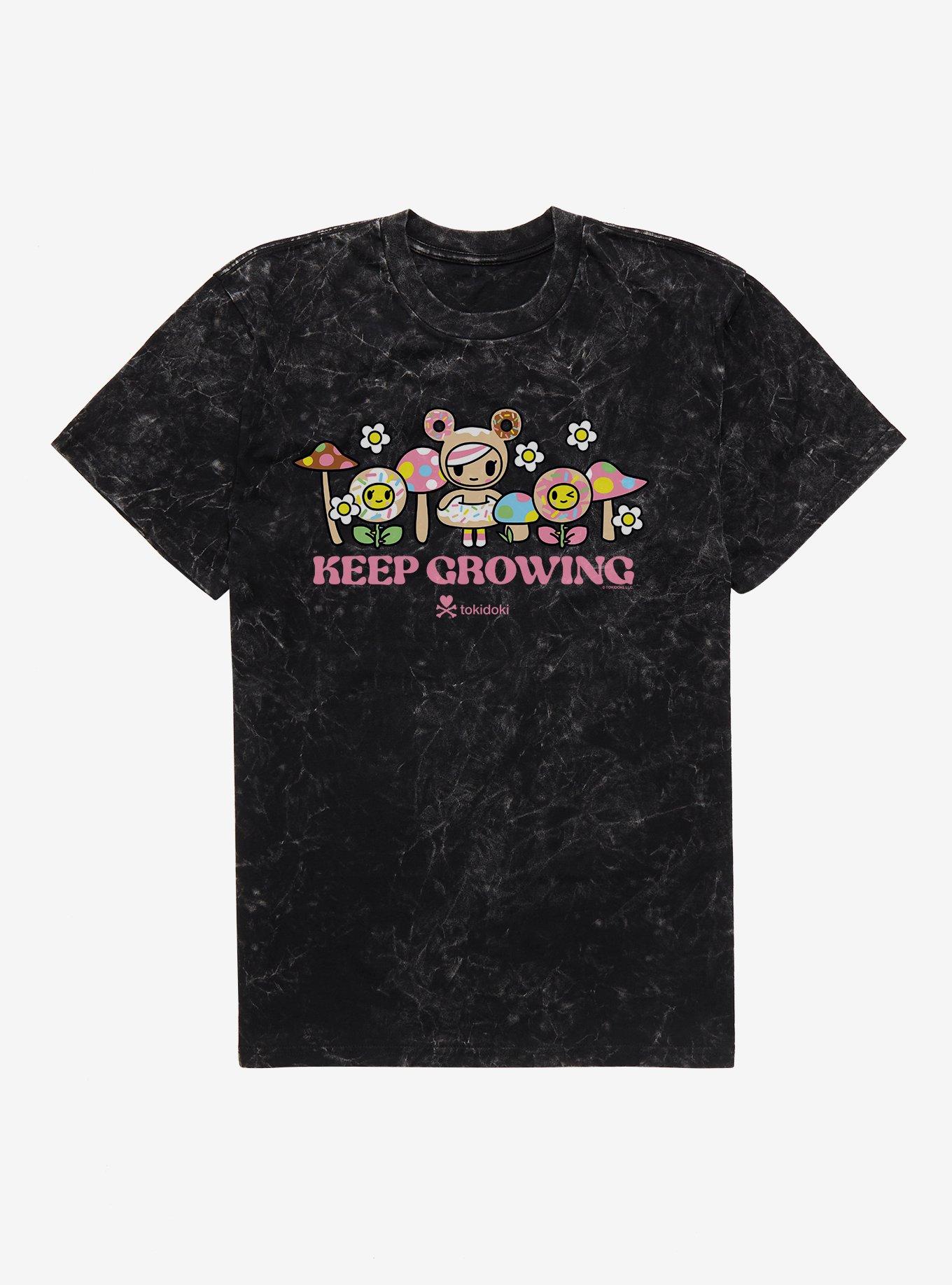 Tokidoki Keep Growing Mineral Wash T-Shirt, BLACK MINERAL WASH, hi-res