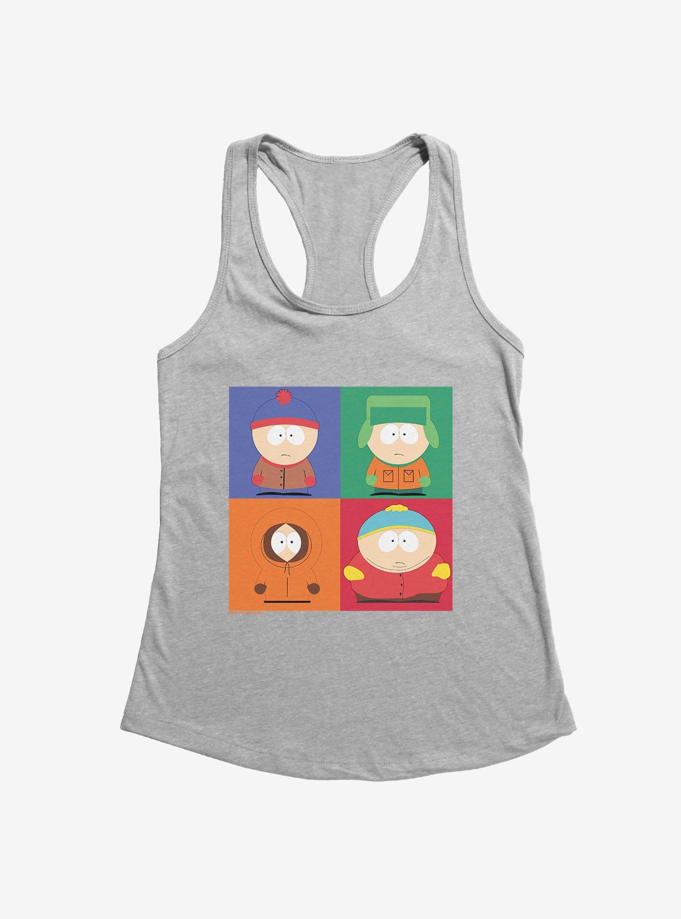 South Park Stan Kyle Kenny Cartman Squares Girls Tank, , hi-res