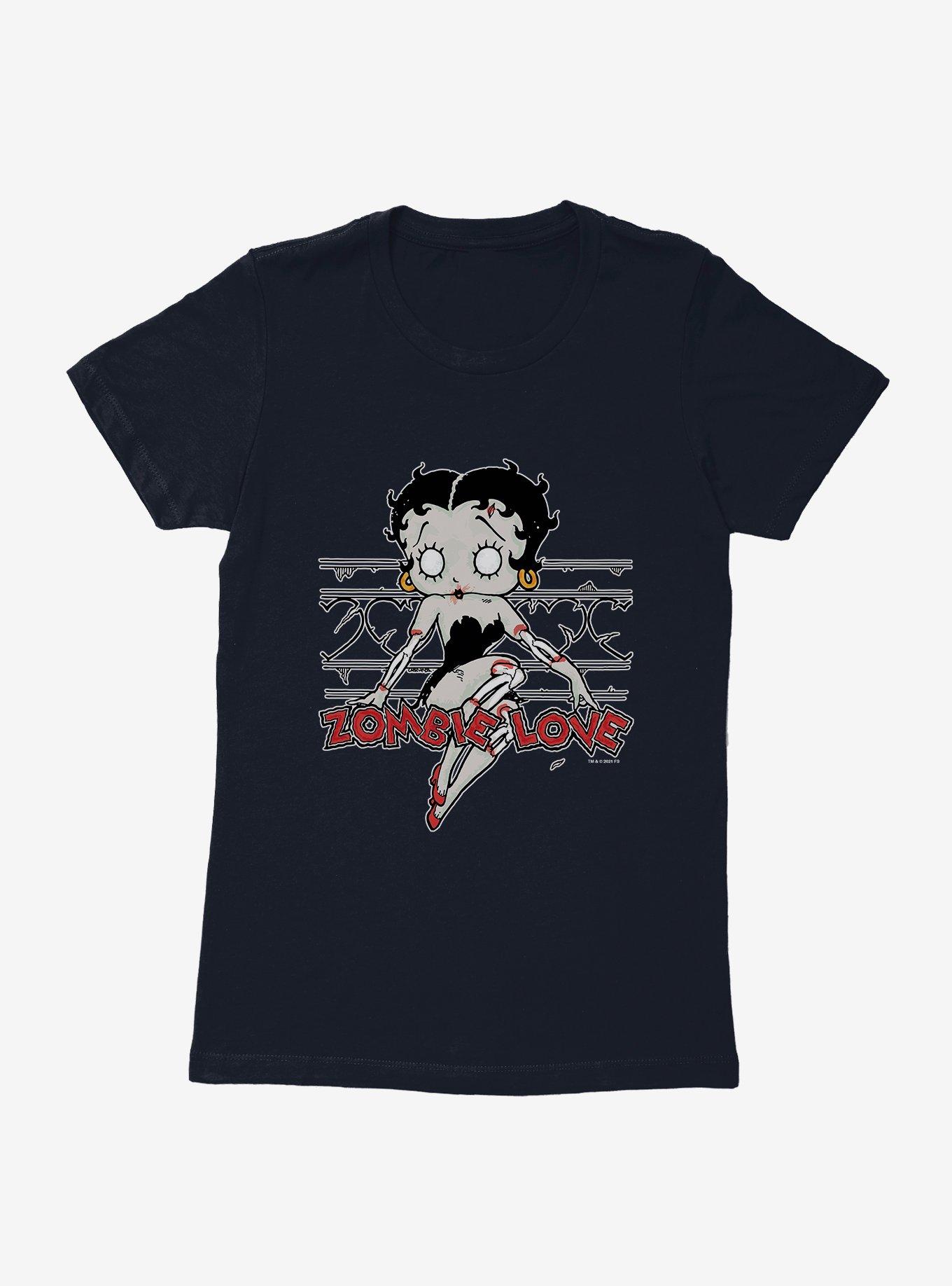 Betty Boop Zombie Love Pose Womens T-Shirt, , hi-res