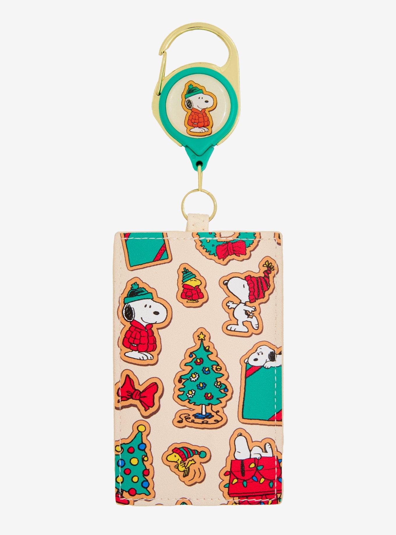 Loungefly Peanuts Snoopy Holiday Cookies Allover Print Retractable Lanyard - Boxlunch Exclusive, , hi-res