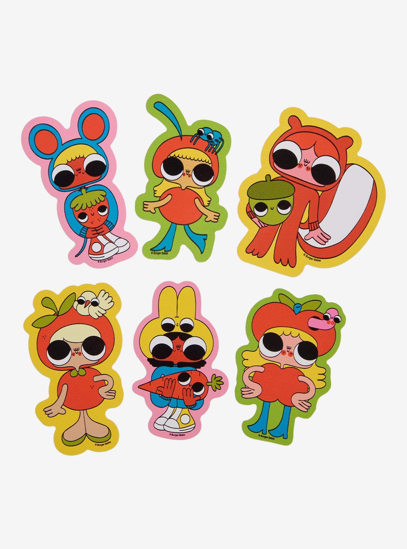 Burger Babie Characters Sticker Pack, , hi-res