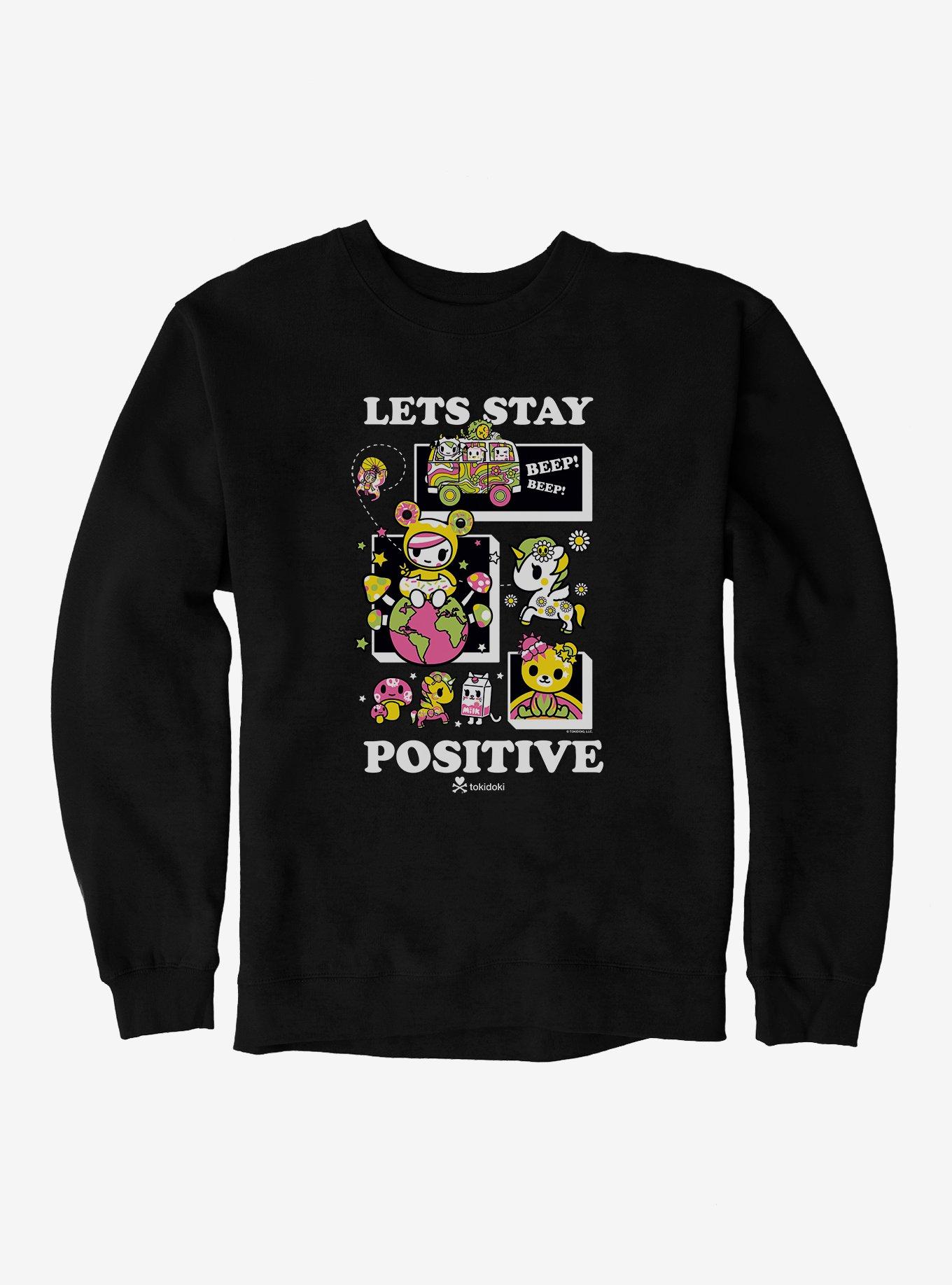 Tokidoki Lets Stay Positive Sweatshirt, , hi-res