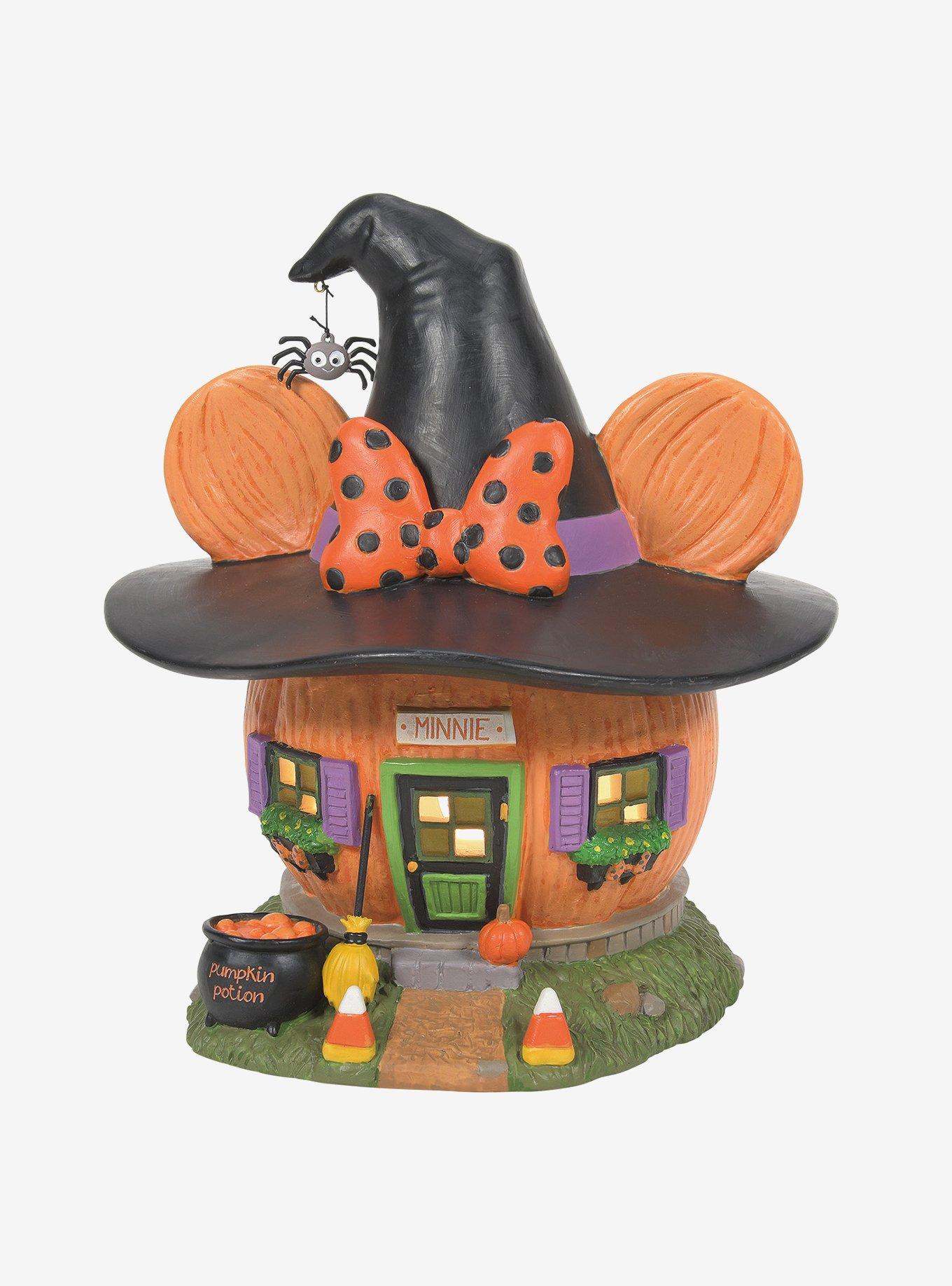 Department 56 Disney Minnie Mouse Witchy Light-Up Pumpkin House