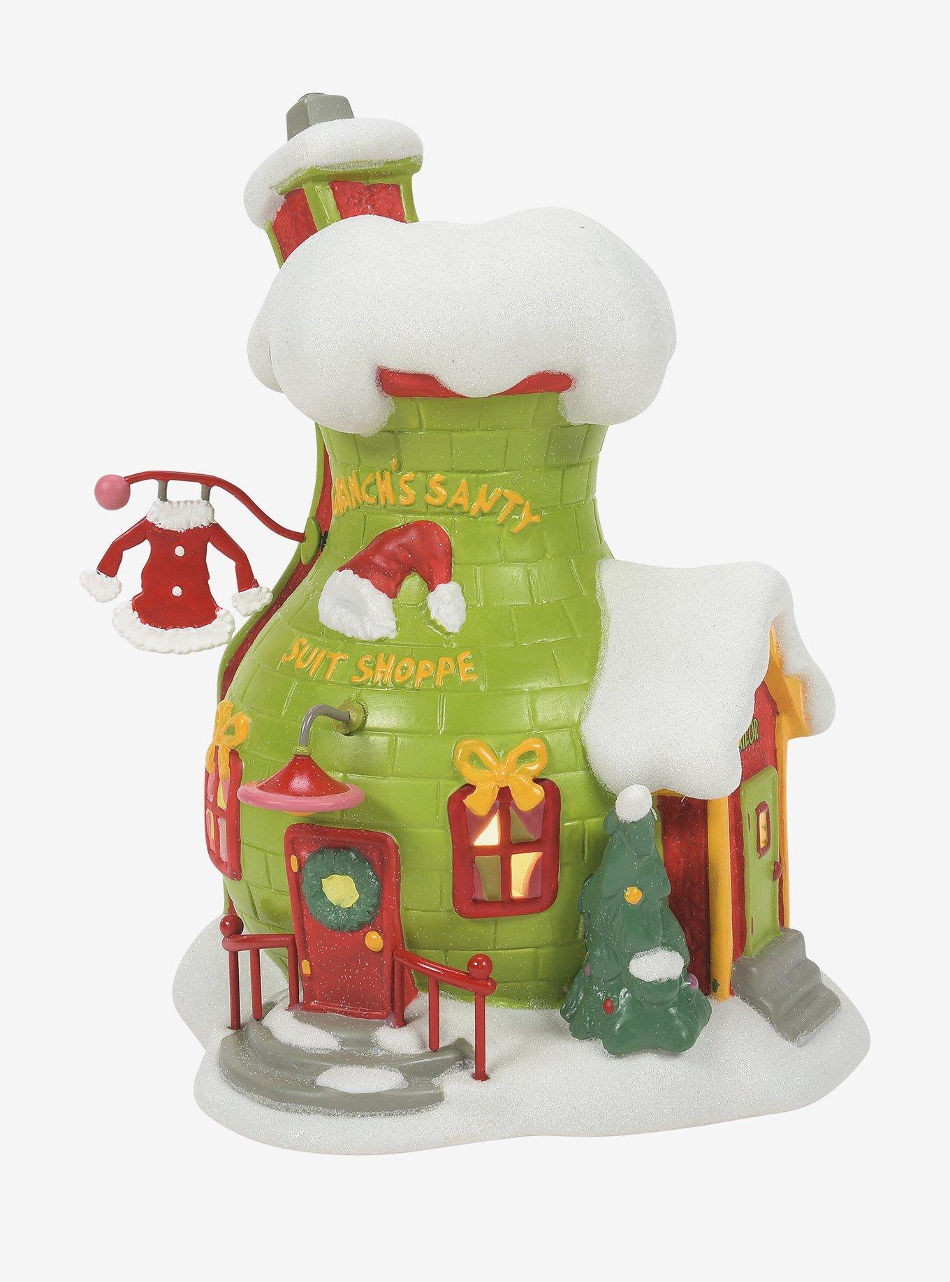 Department 56 How the Grinch Stole Christmas Light-Up Santy Suit Shoppe, , hi-res