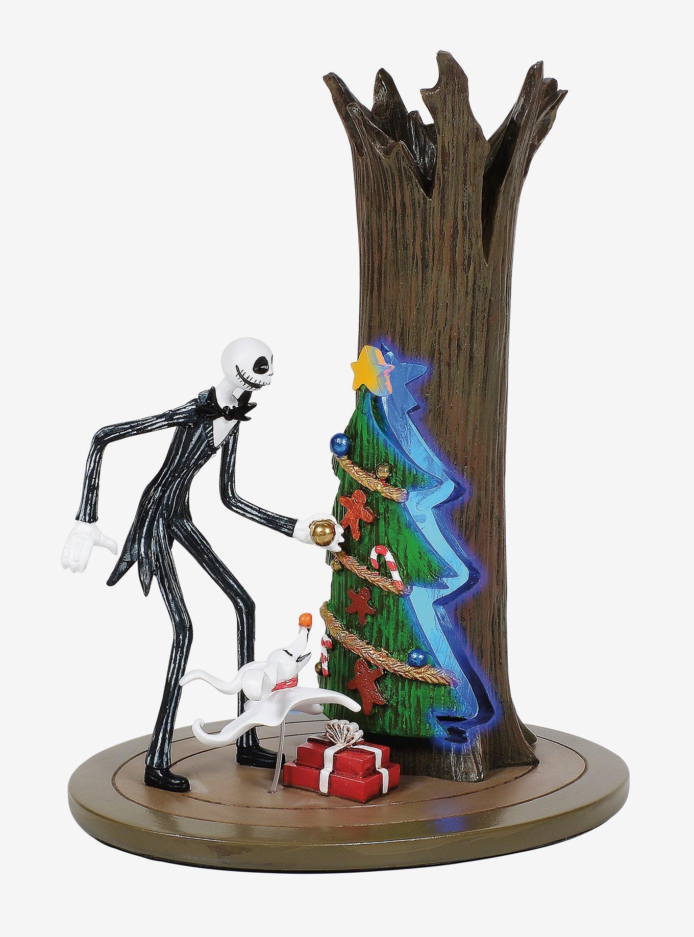 Department 56 Disney The Nightmare Before Christmas Jack & Christmas Town Door Light-Up Figure, , hi-res