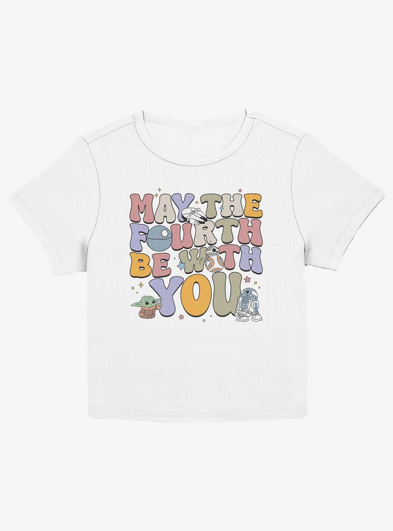 Star Wars The Mandalorian May The Fourth Girls Baby T-Shirt, EGRET, hi-res