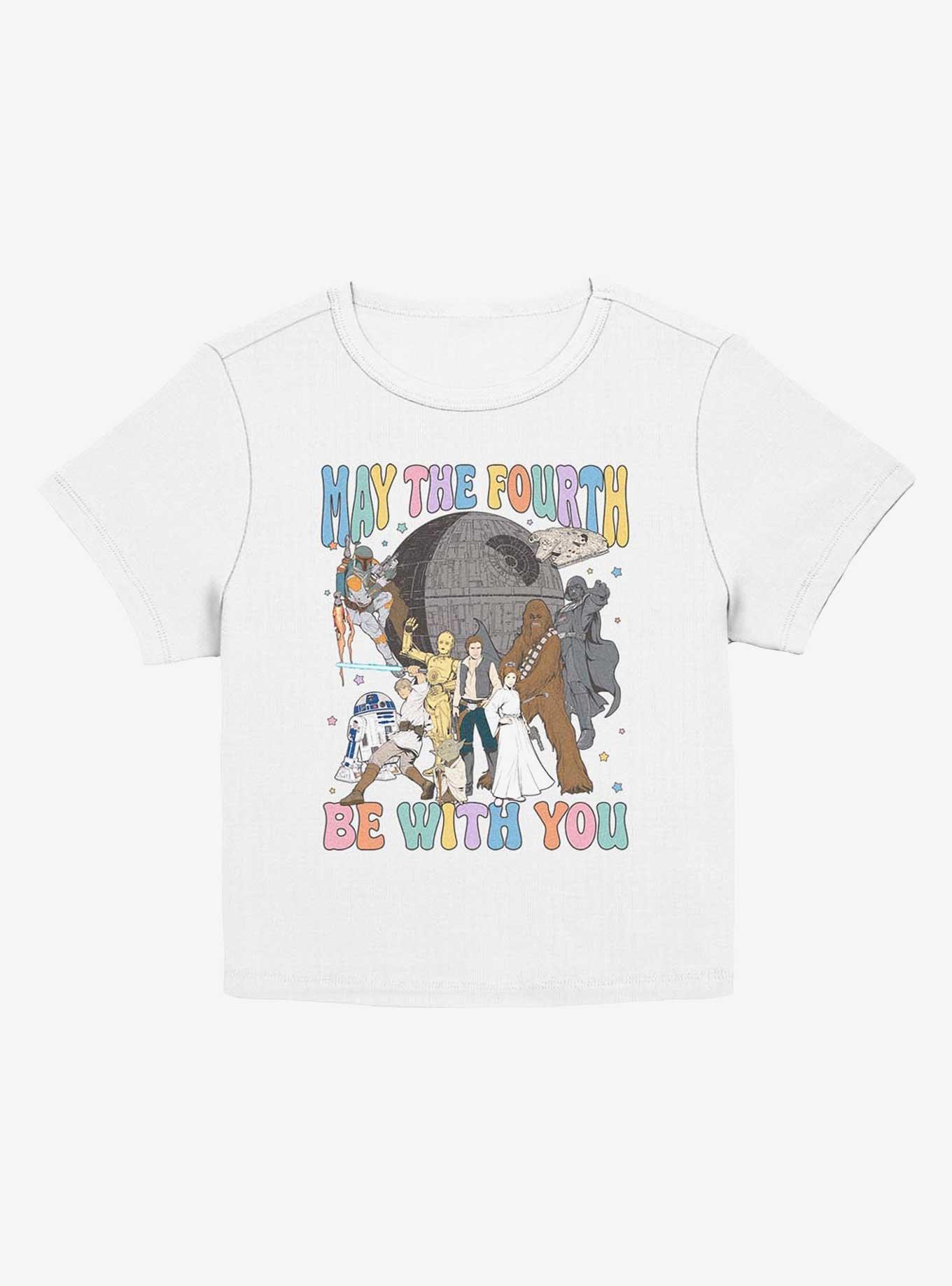 Star Wars May The Fourth Group Shot Girls Baby T-Shirt, EGRET, hi-res