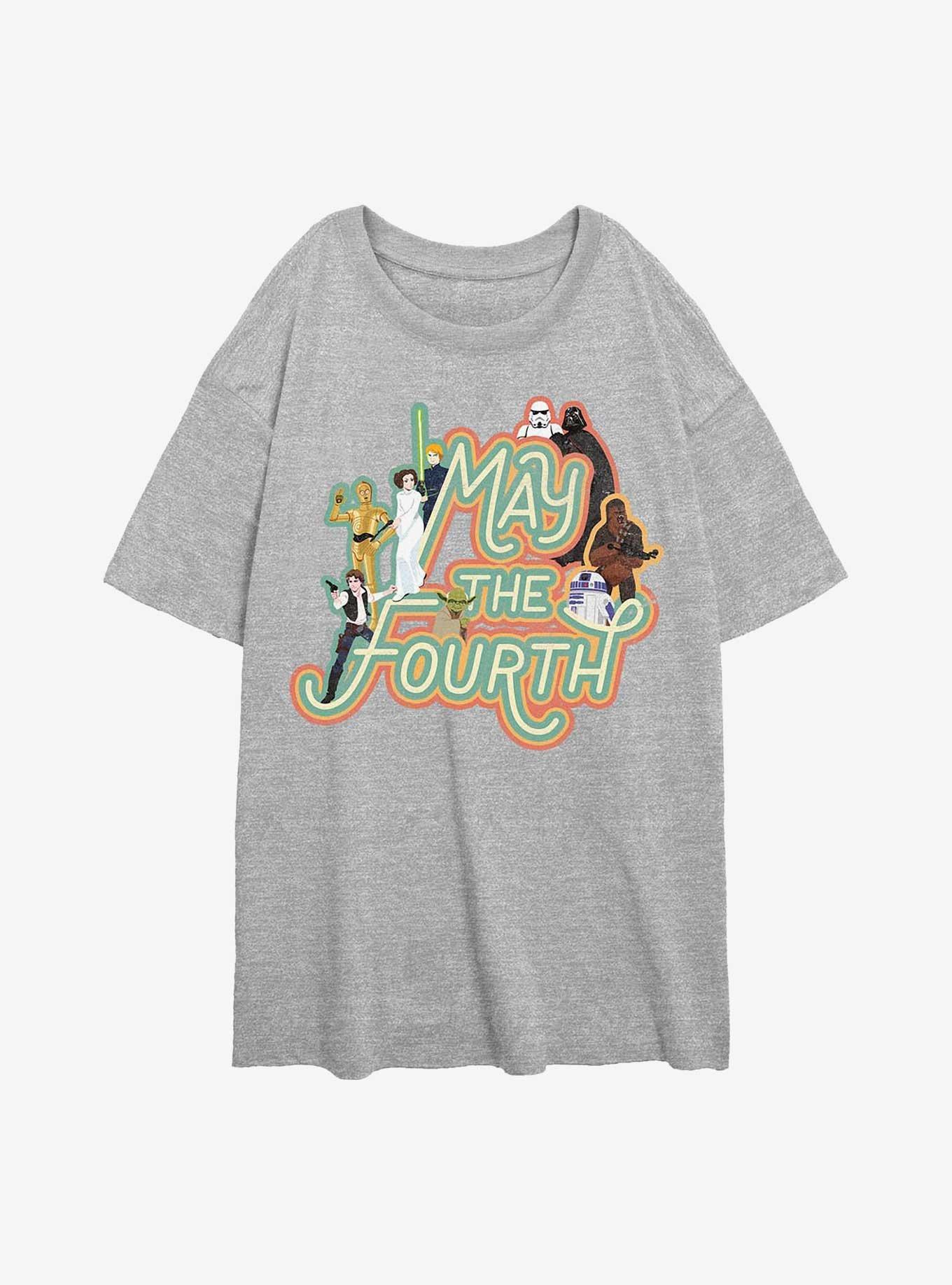 Star Wars May The Fourth Girls Oversized T-Shirt, , hi-res