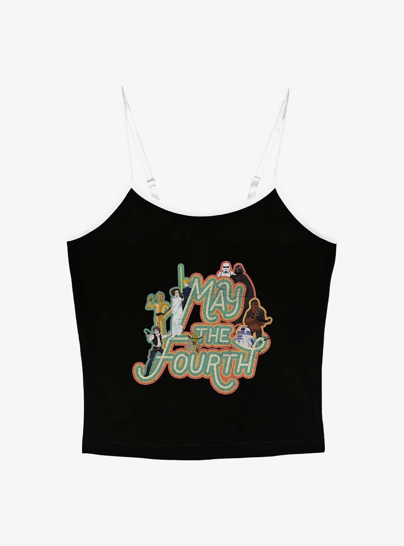 Star Wars May The Fourth Girls Cami, BLACK, hi-res